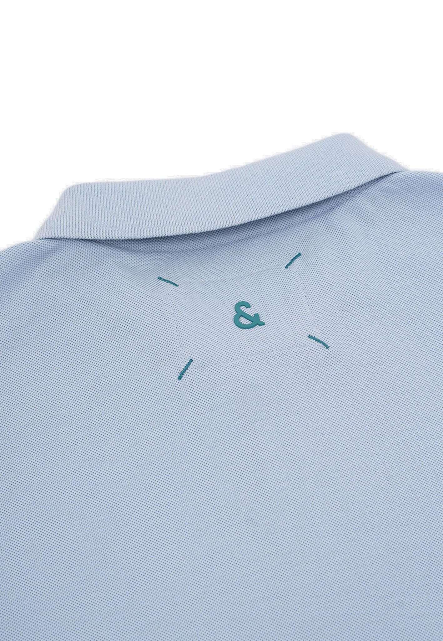 Polo Embroidery in Sky Polos Colours and Sons