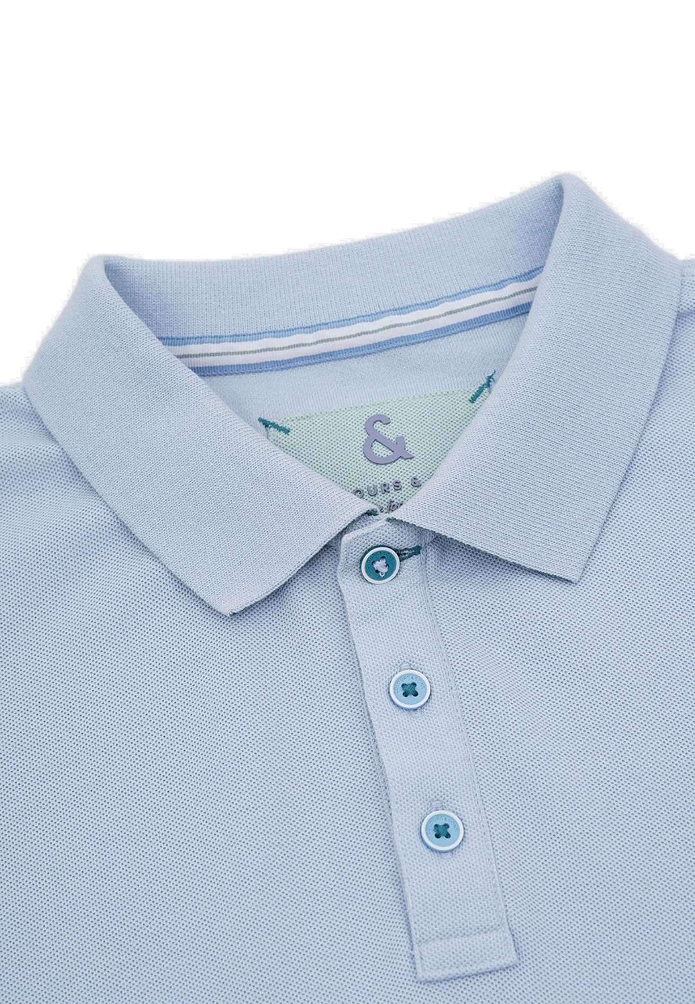Polo Embroidery in Sky Polos Colours and Sons