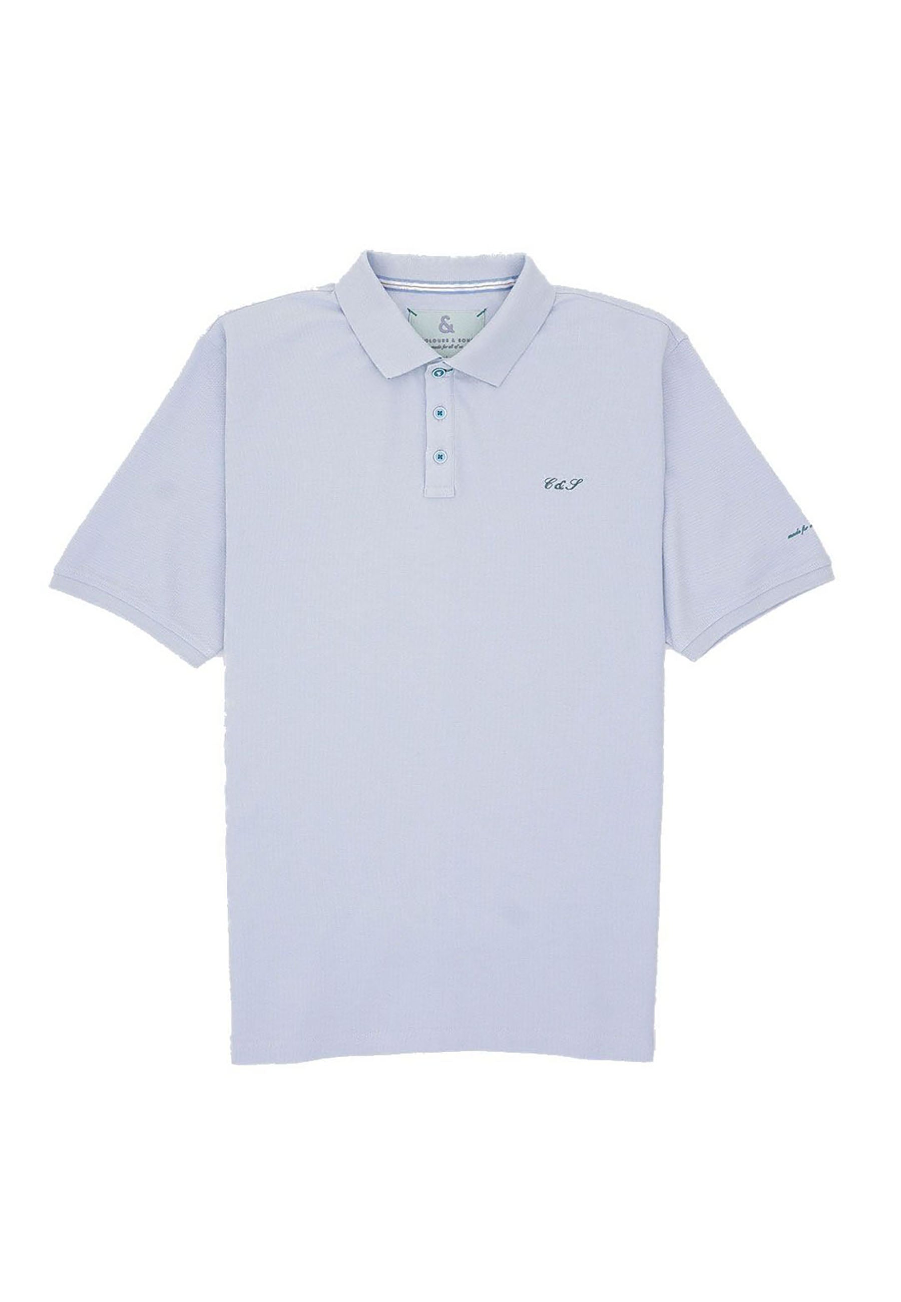 Polo Embroidery in Sky Polos Colours and Sons