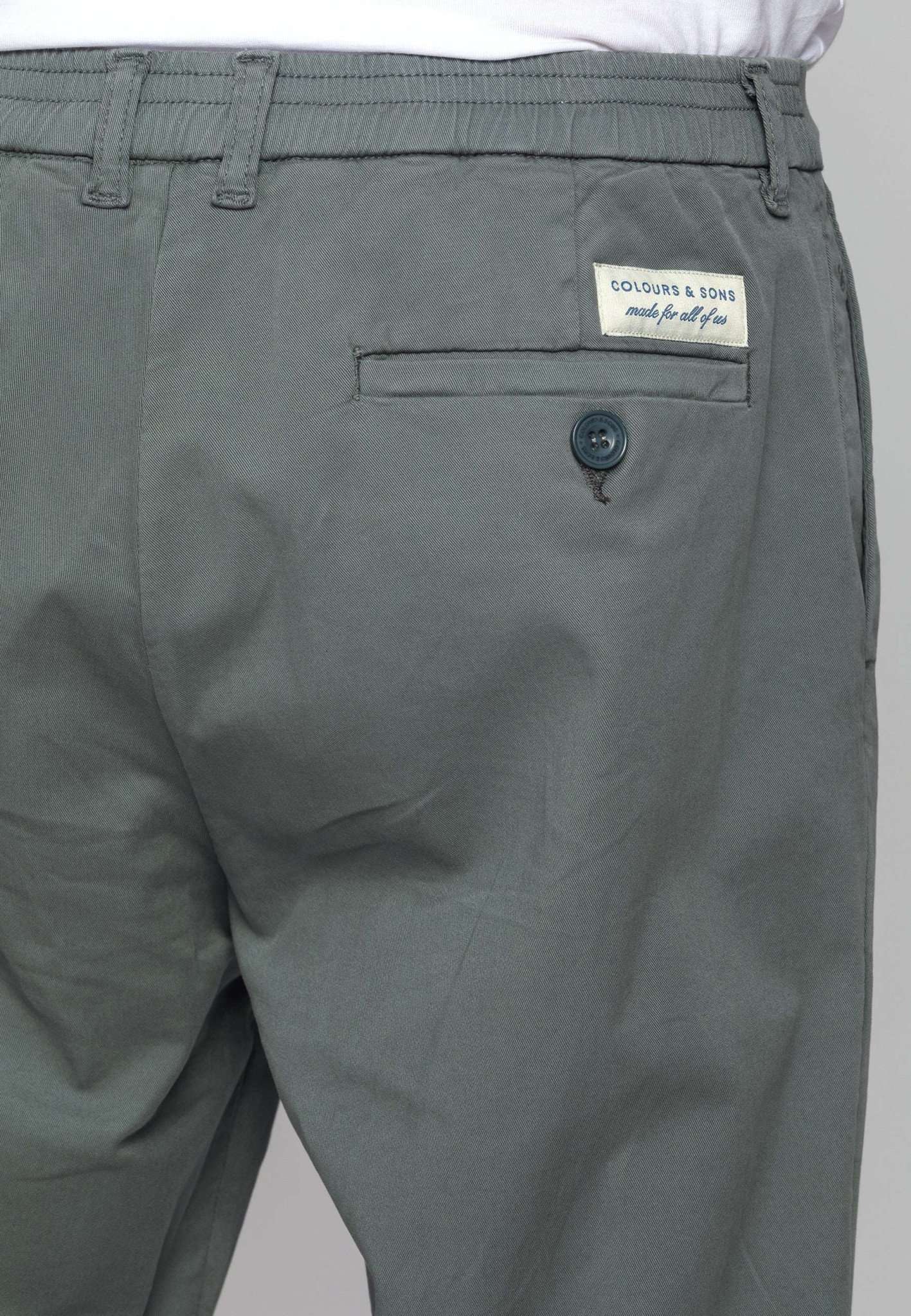 Pants Cropped Chino in Mist Hosen Colours and Sons