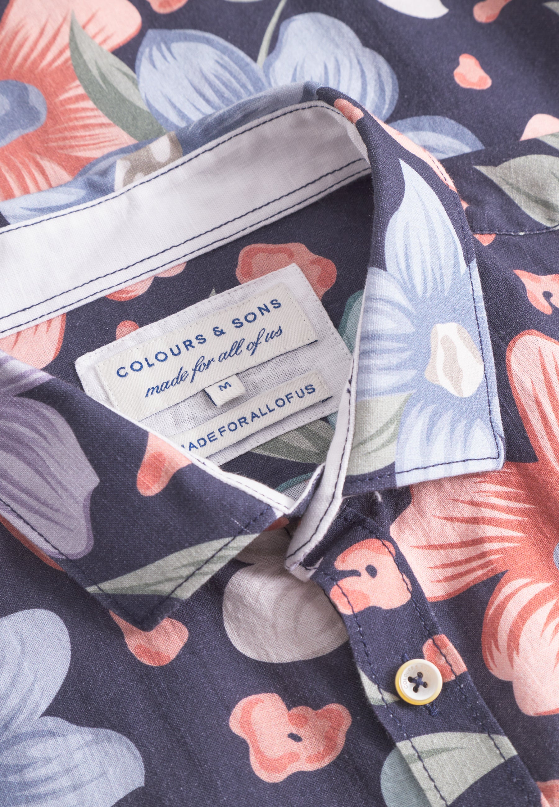Shirt-Printed in Navy Flowers Hemden Colours and Sons