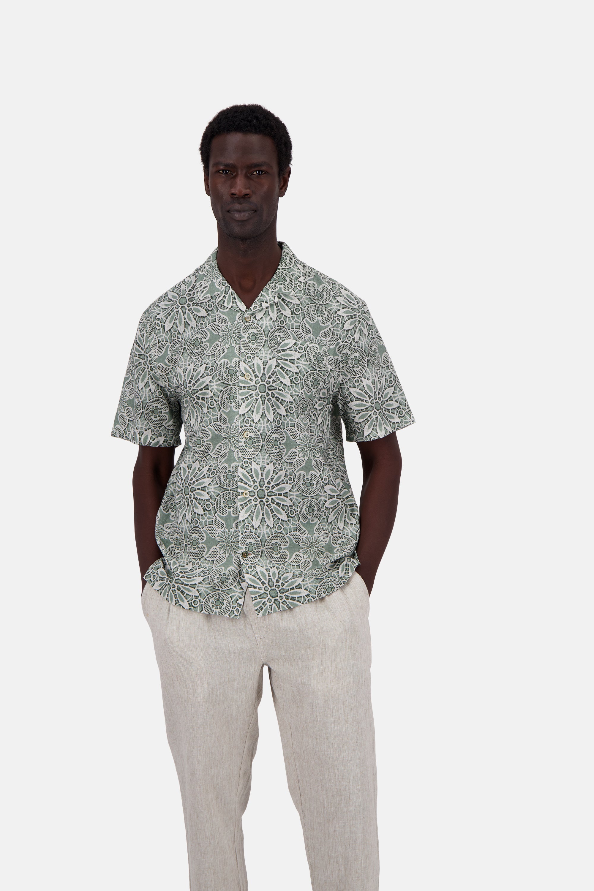 Shirt-Printed in Japanese Tile Hemden Colours and Sons