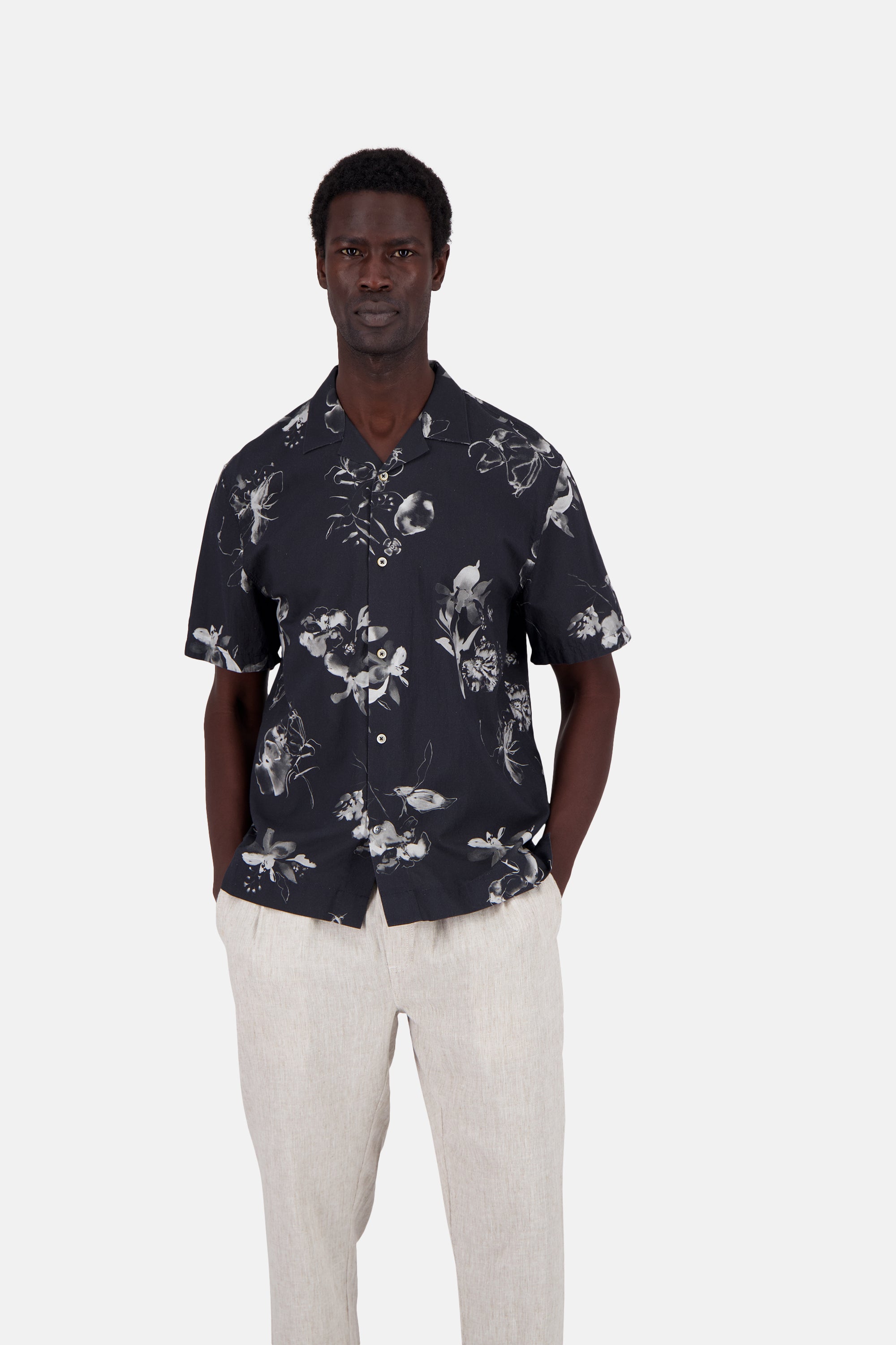 Shirt-Printed in Smoke Black Hemden Colours and Sons