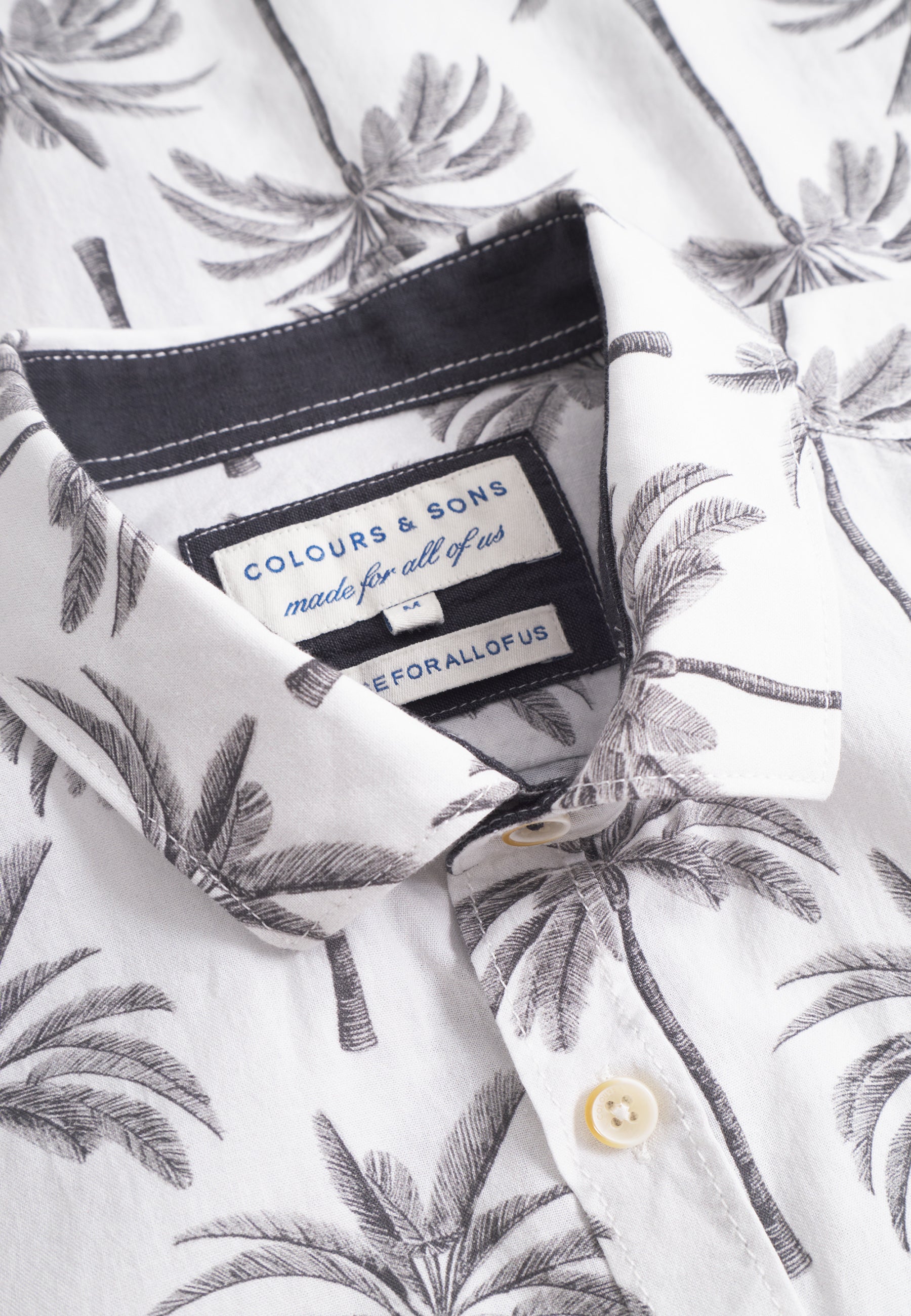 Shirt-Printed in Palms Hemden Colours and Sons