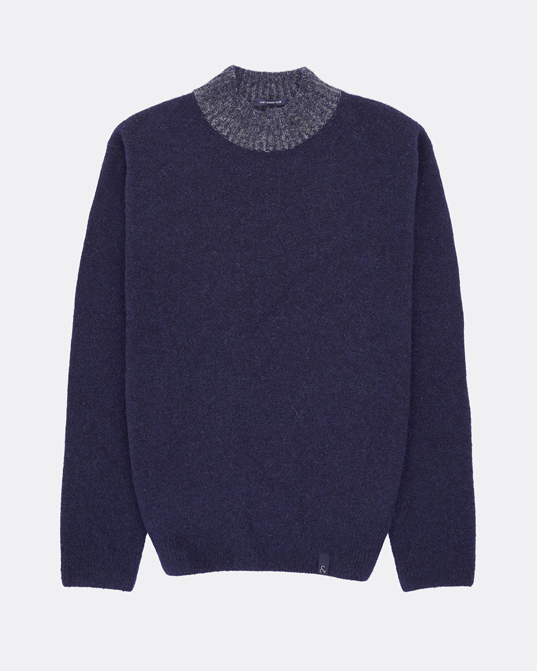 Roundneck-Hairy in Navy Pullover Colours and Sons