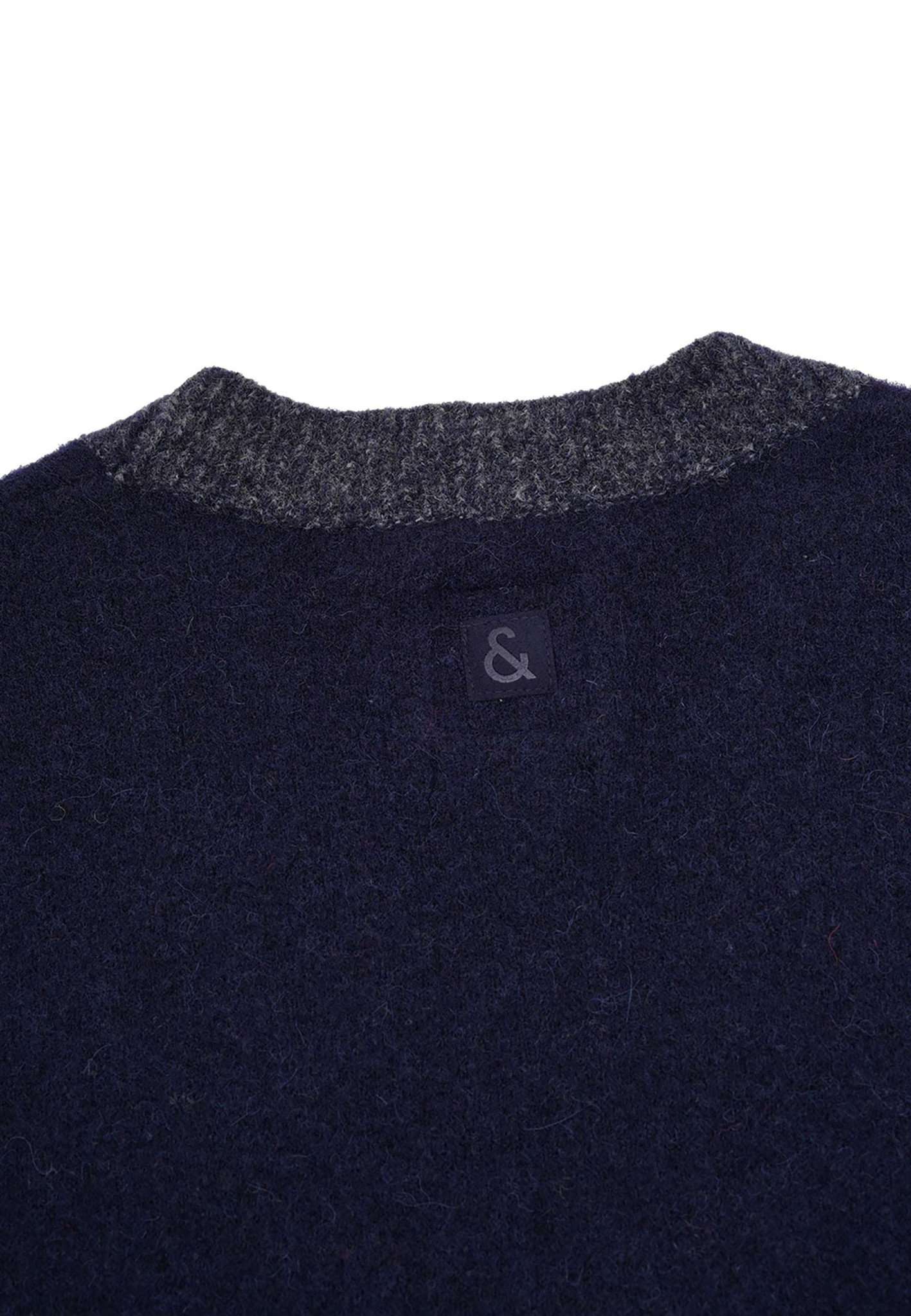 Cardigan-Button-Hairy in Navy Strickjacken Colours and Sons   