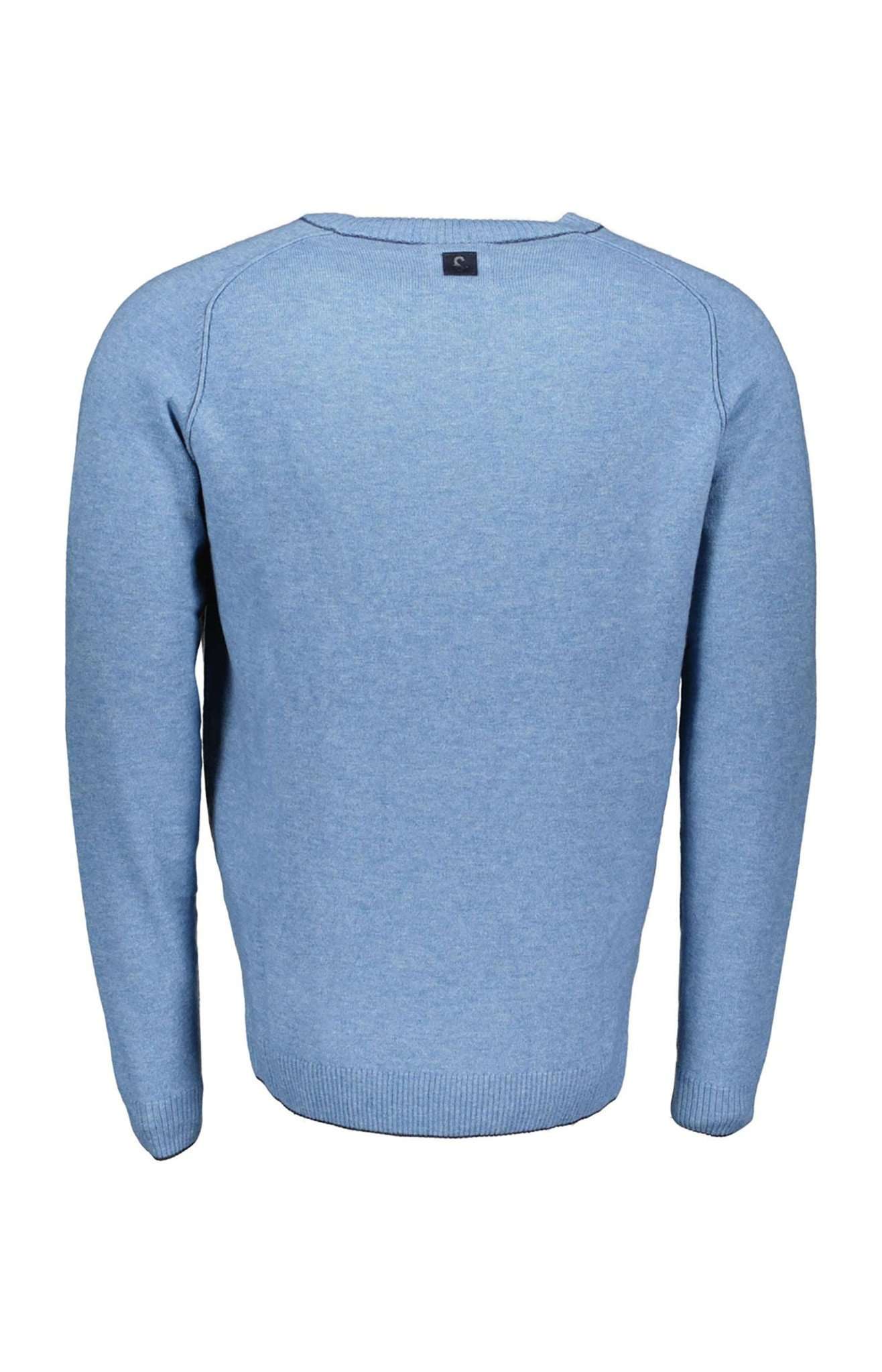 Roundneck-Merino Blend in Denim Pullover Colours and Sons   