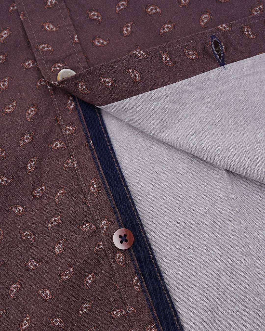 Shirt-Paisley Print in Merlot Paisley Hemden Colours and Sons