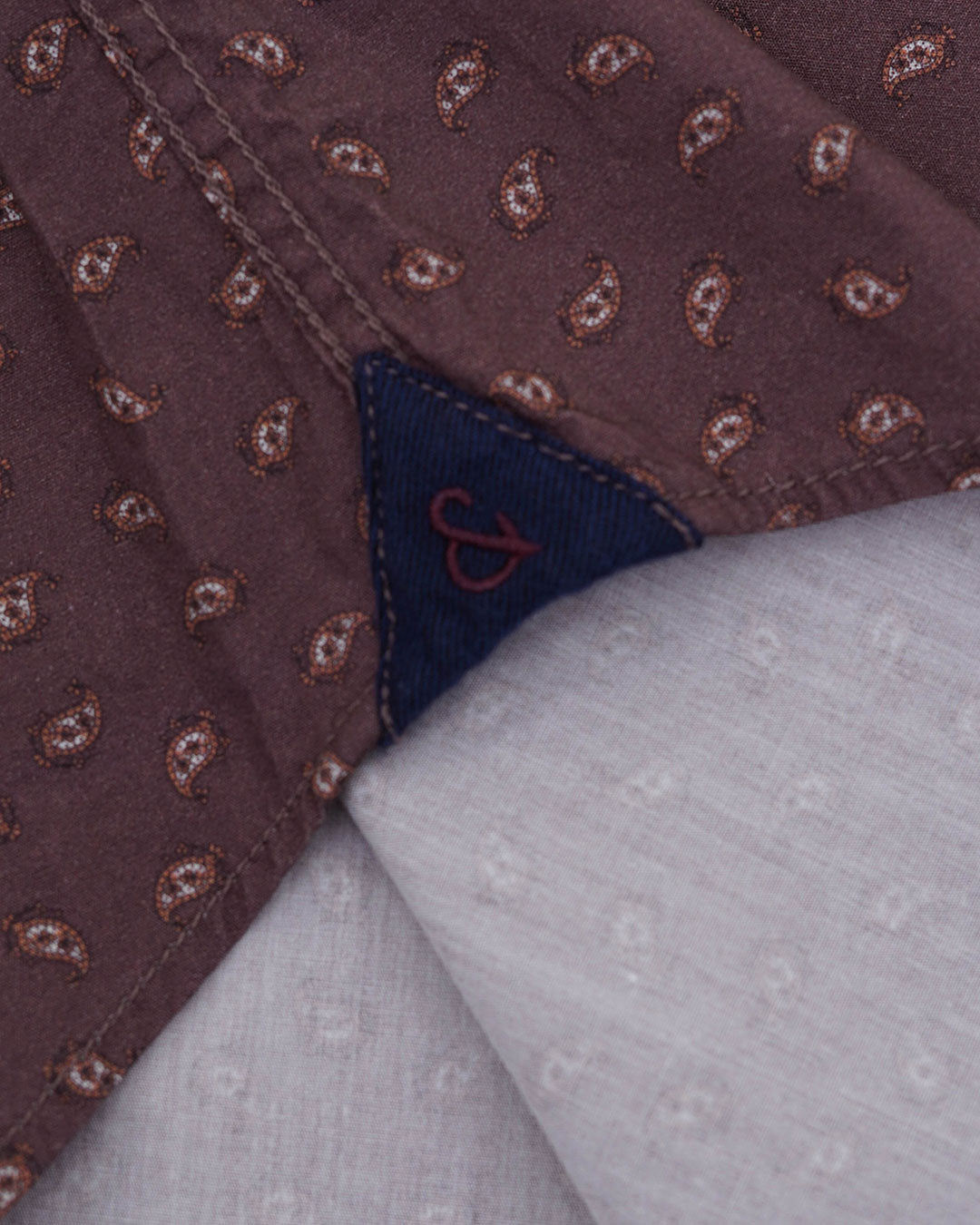 Shirt-Paisley Print in Merlot Paisley Hemden Colours and Sons
