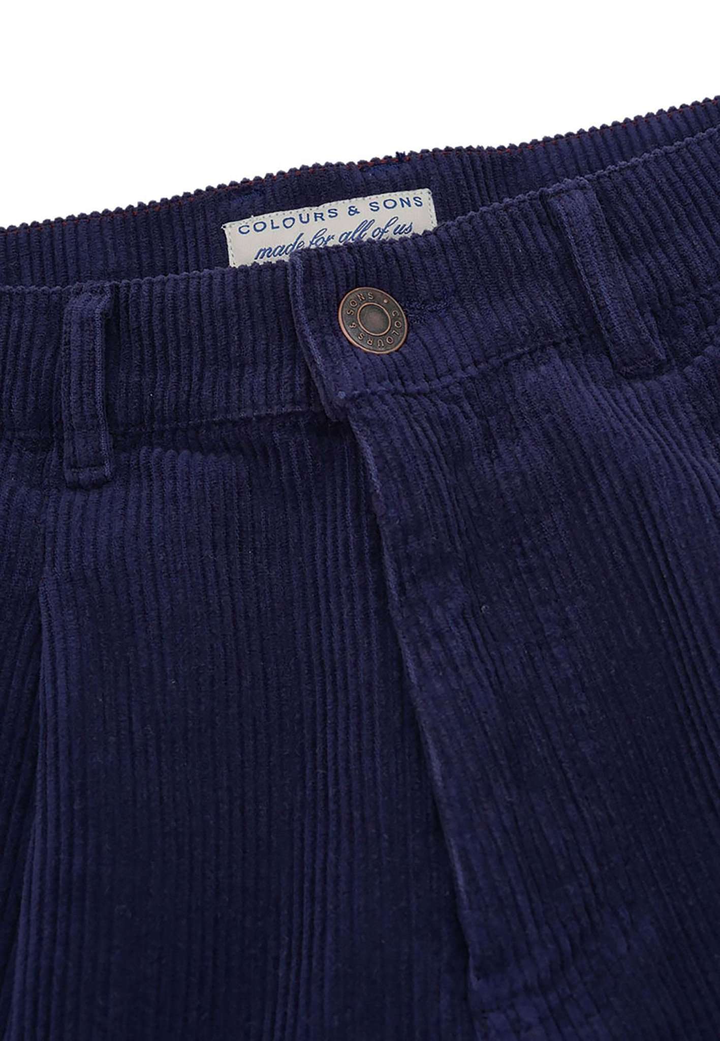 Pants-Corduroy in Navy Hosen Colours and Sons