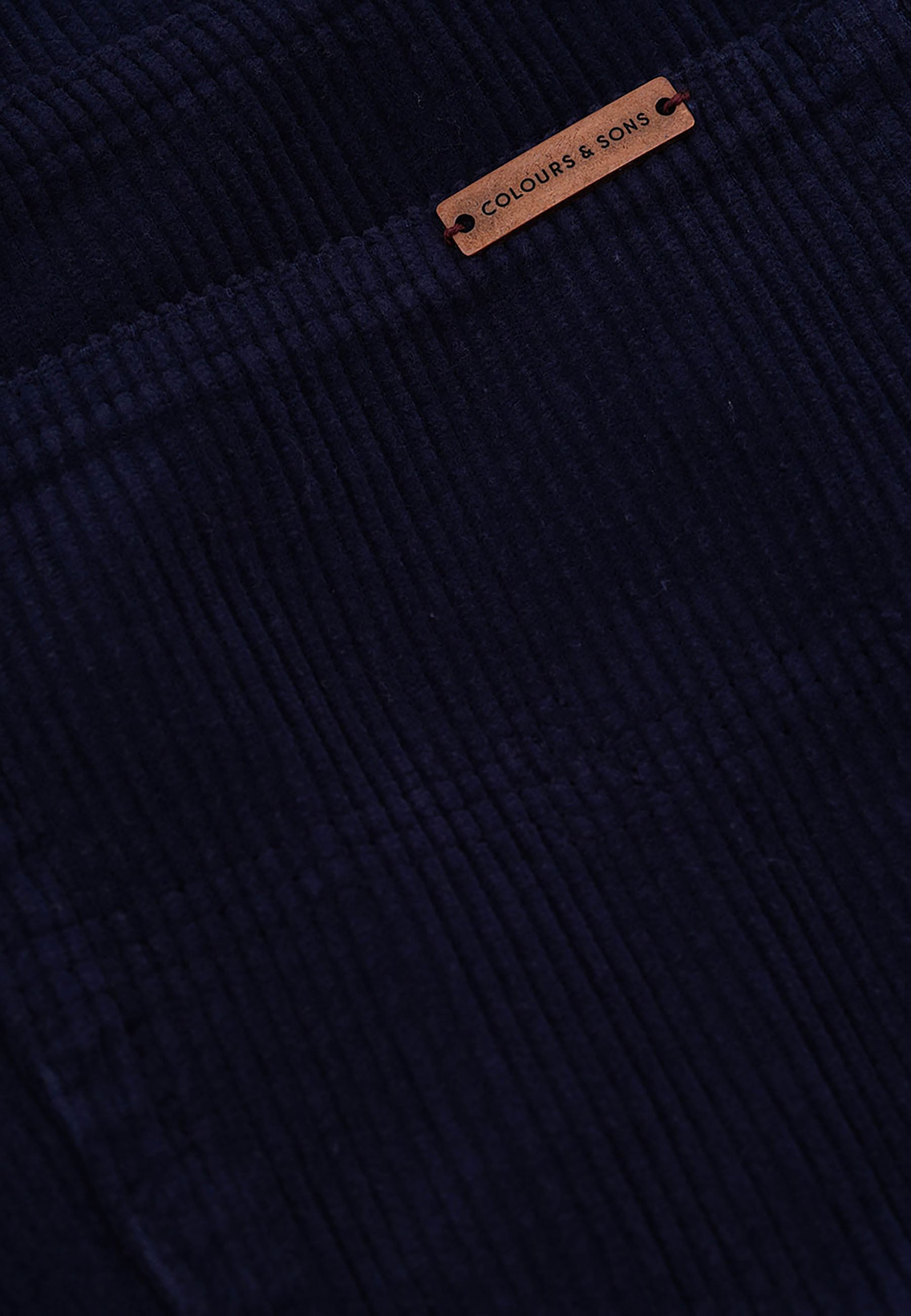 Pants-Corduroy in Navy Hosen Colours and Sons   