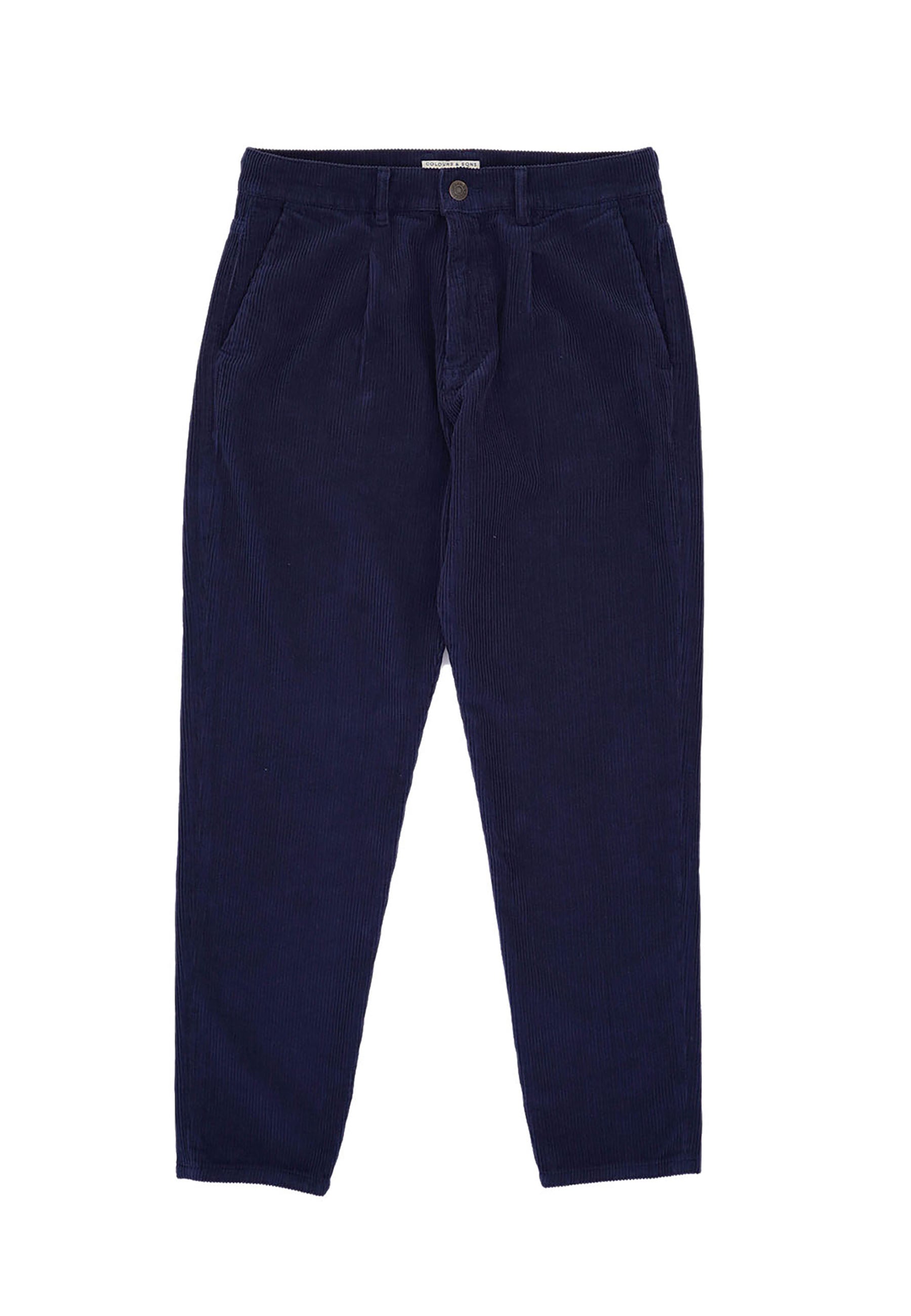 Pants-Corduroy in Navy Hosen Colours and Sons