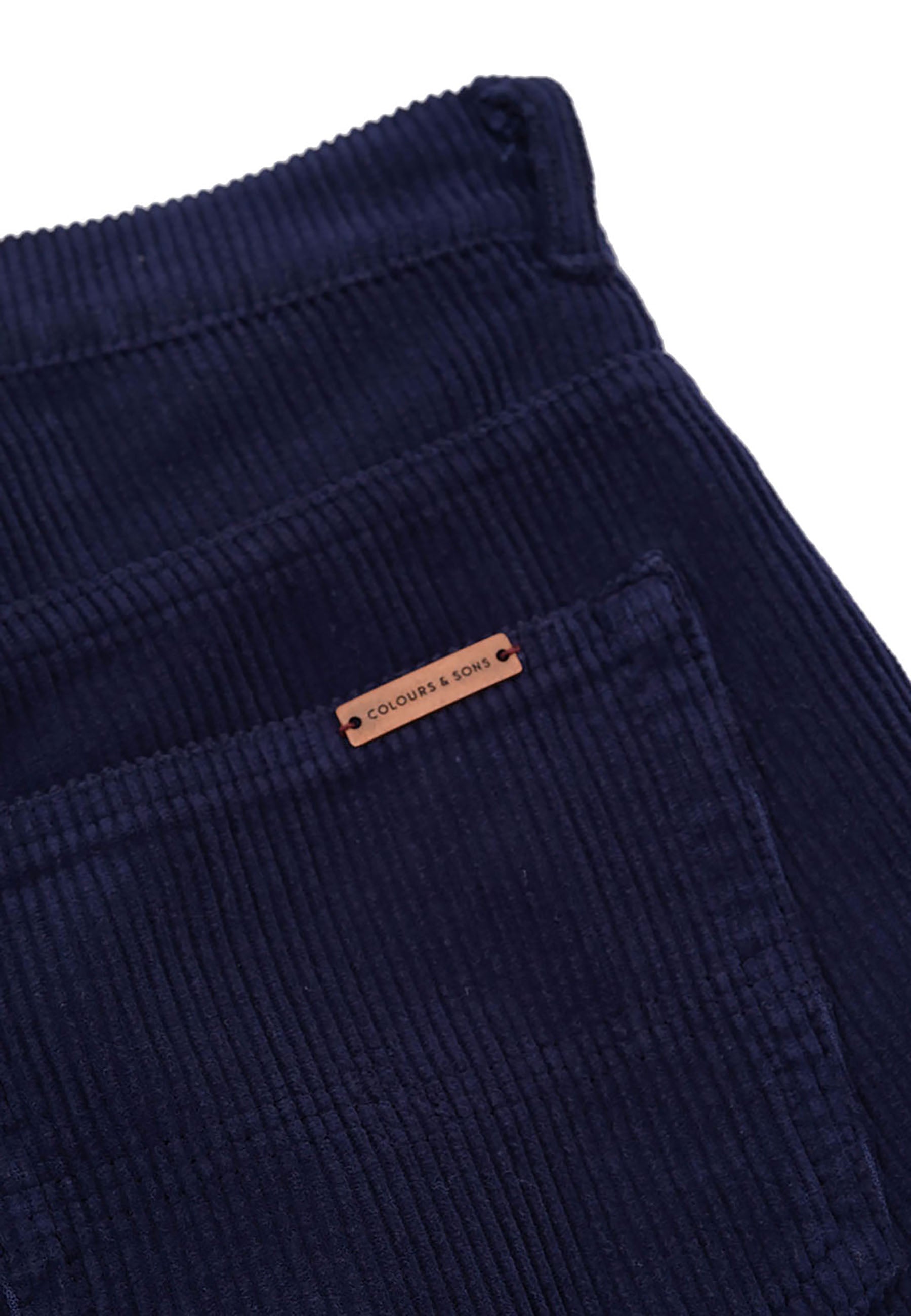 Pants-Corduroy in Navy Hosen Colours and Sons   