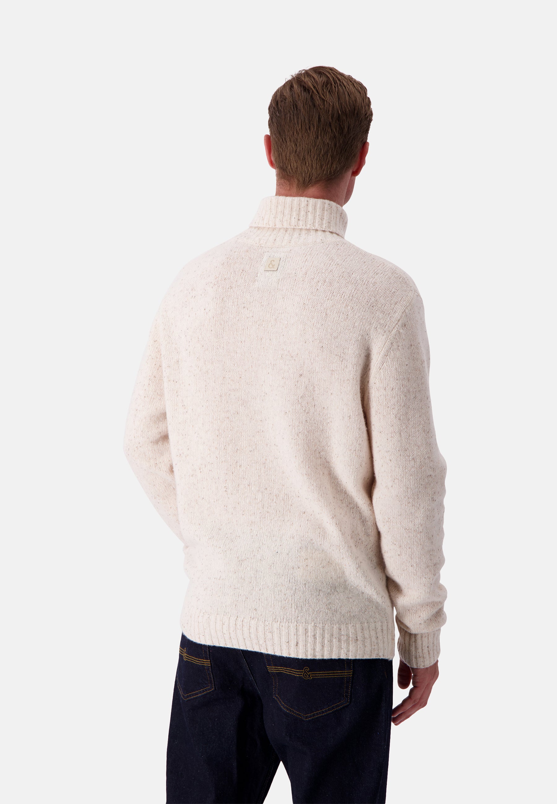 Turtleneck Donegal in Offwhite Pullover Colours and Sons