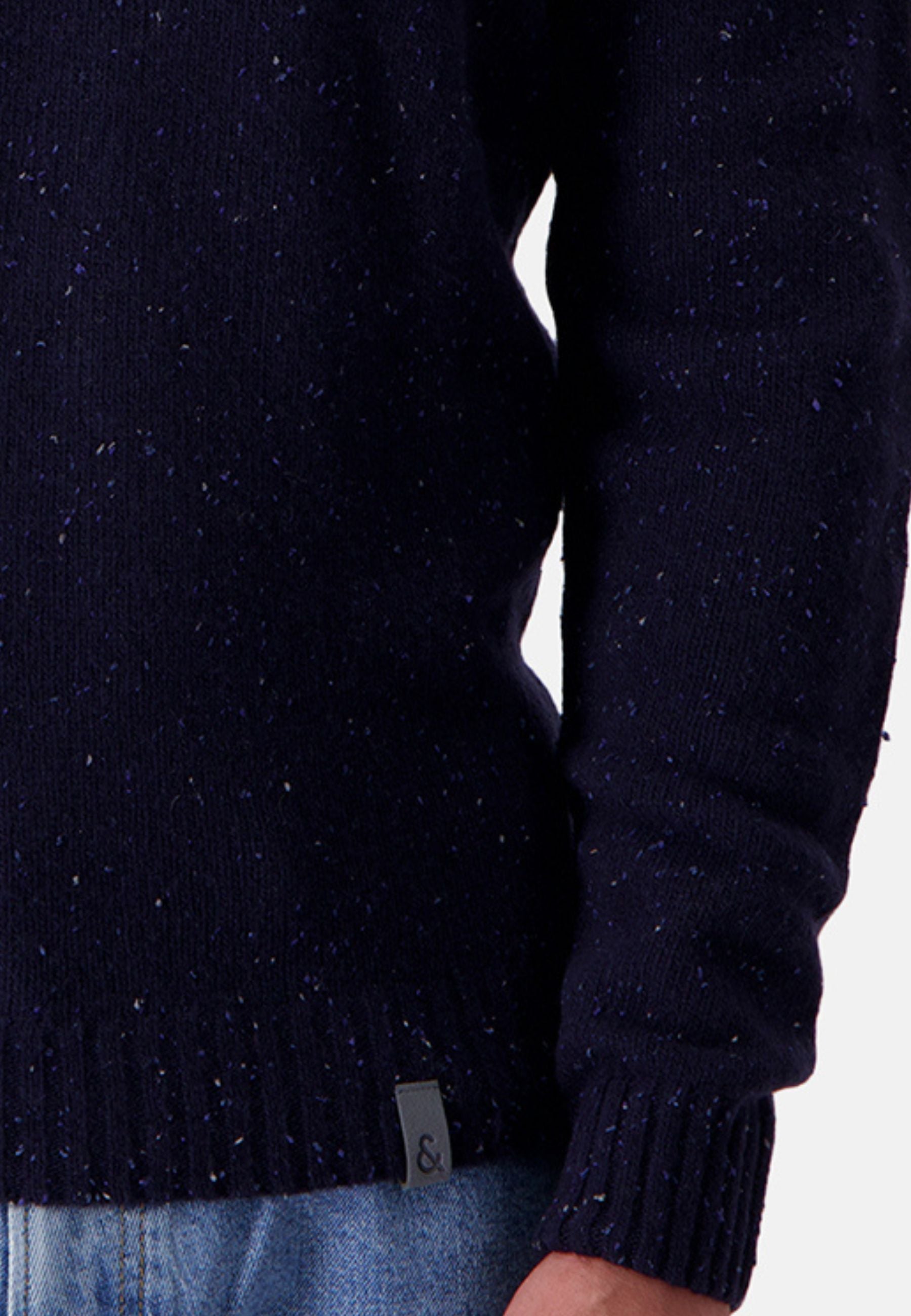 Turtleneck Donegal in Navy Pullover Colours and Sons