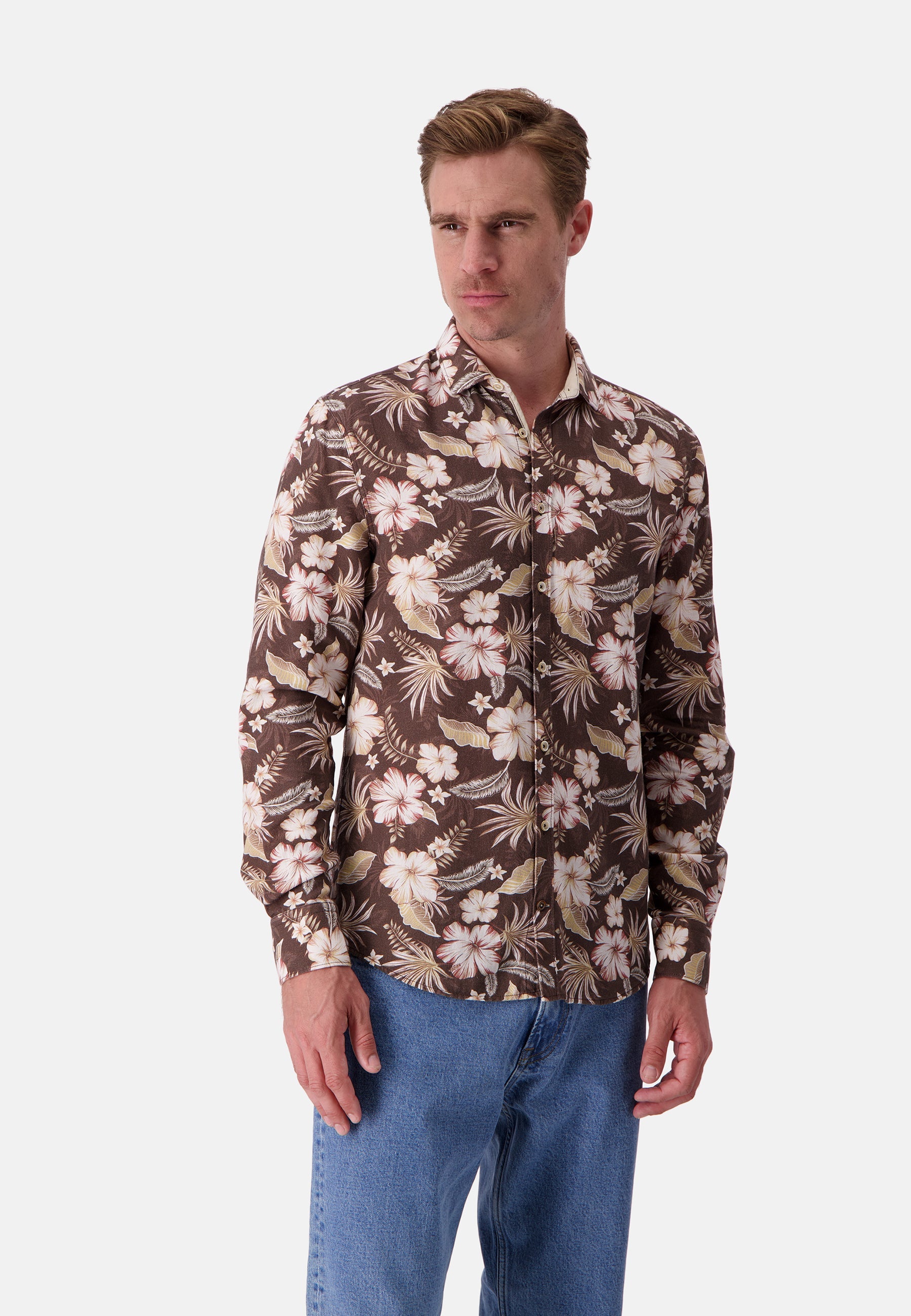 Shirt Printed in Soil Flowers Hemden Colours and Sons