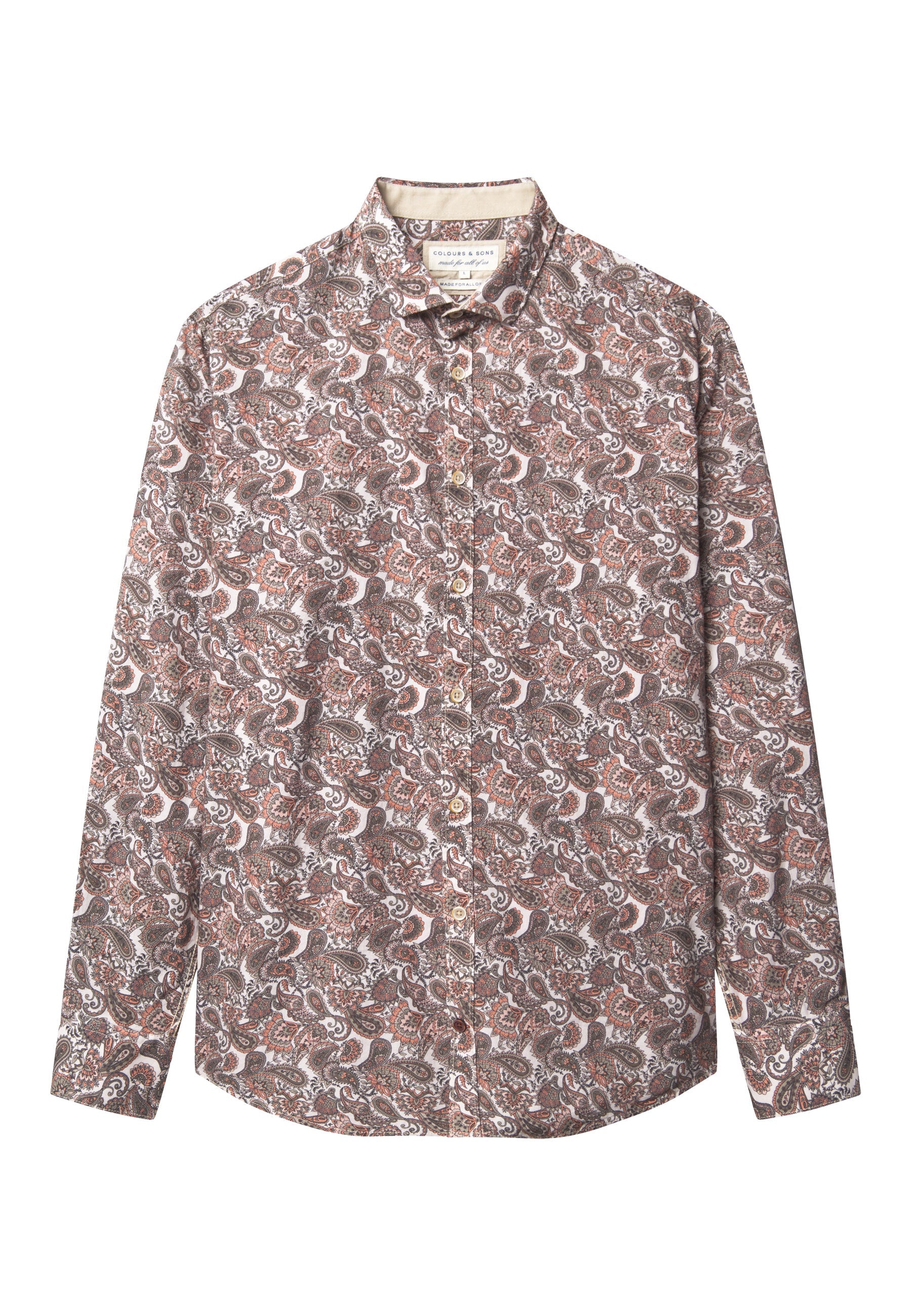 Shirt Printed in Mezcal Paisley Hemden Colours and Sons