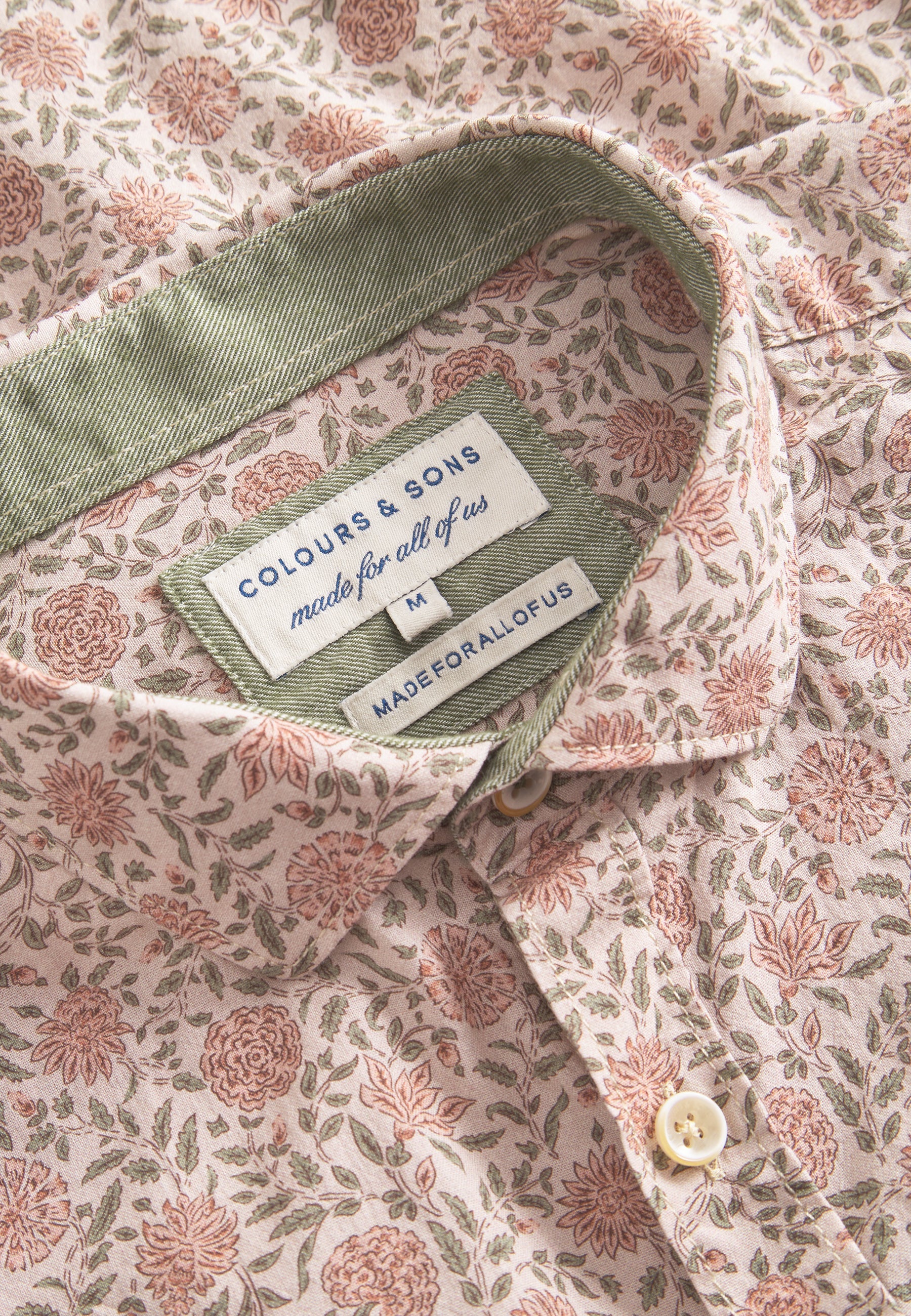 Shirt Printed in Mezcal Flowers Hemden Colours and Sons