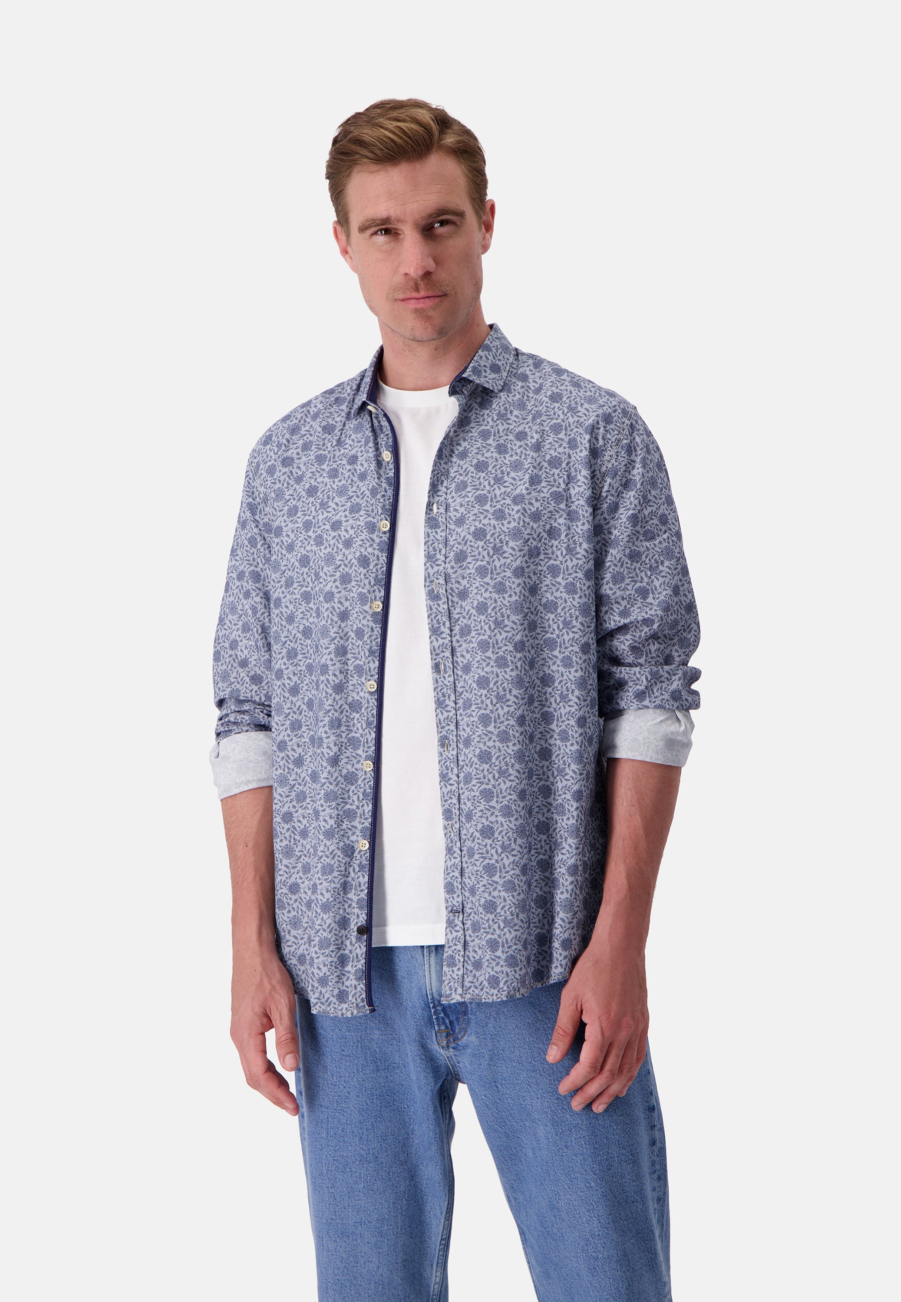 Shirt Printed in Horizon Flowers Hemden Colours and Sons