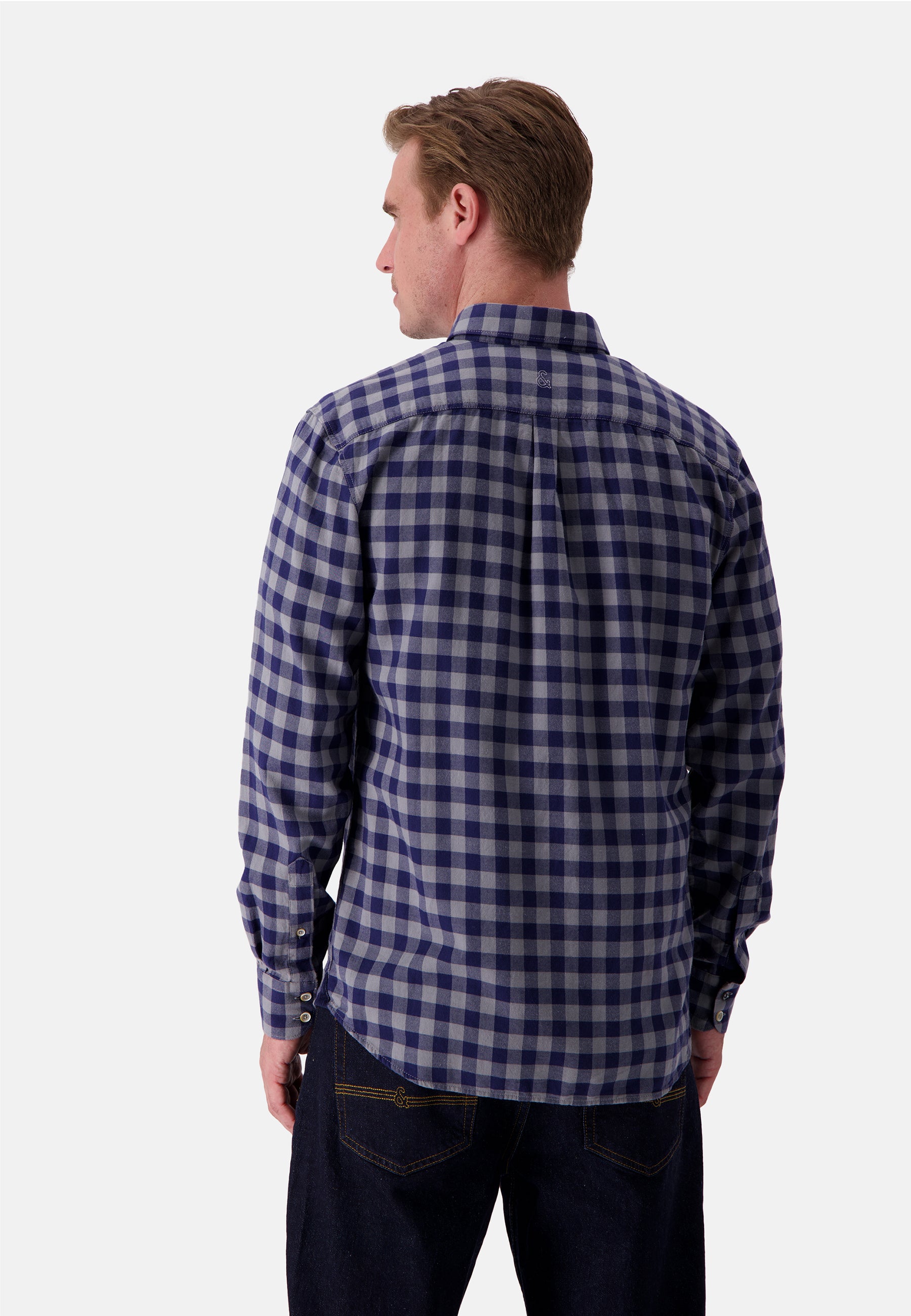 Shirt Printed in Navy Vichy Hemden Colours and Sons