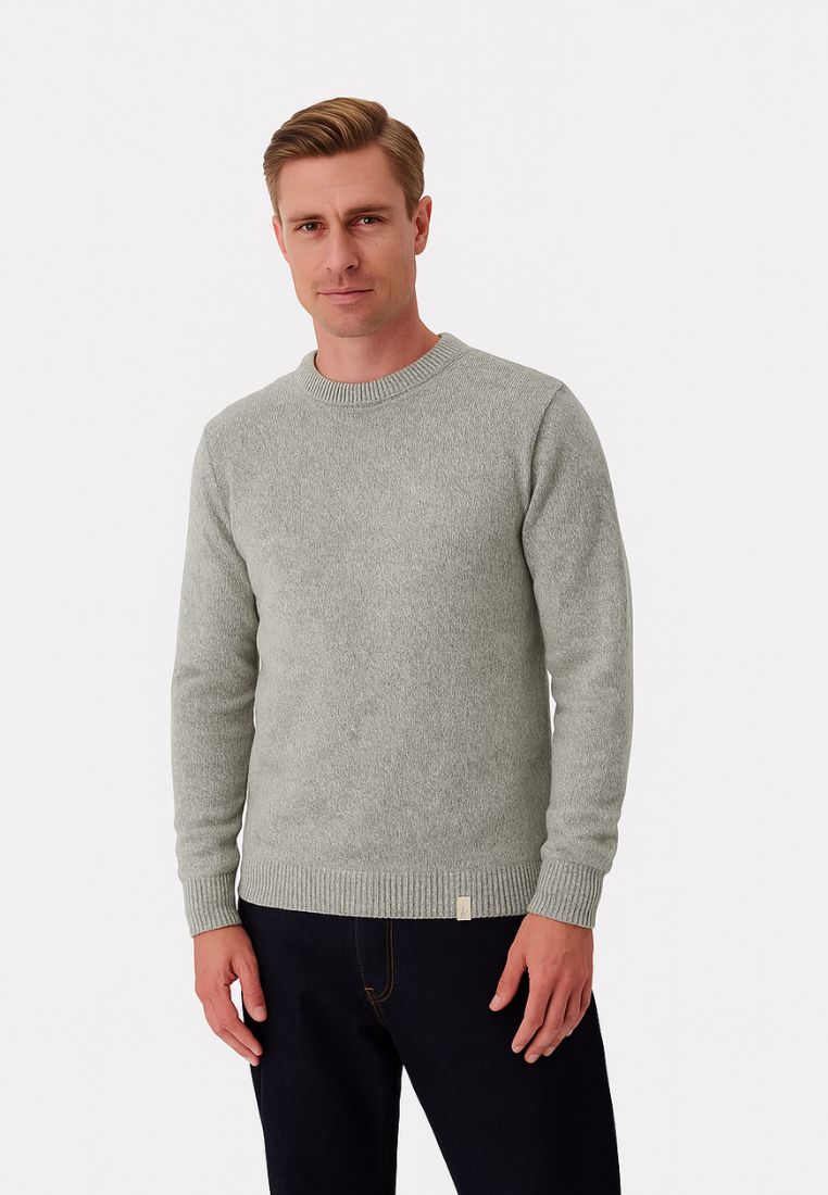 Roundneck-Marl in Hunter Pullover Colours and Sons