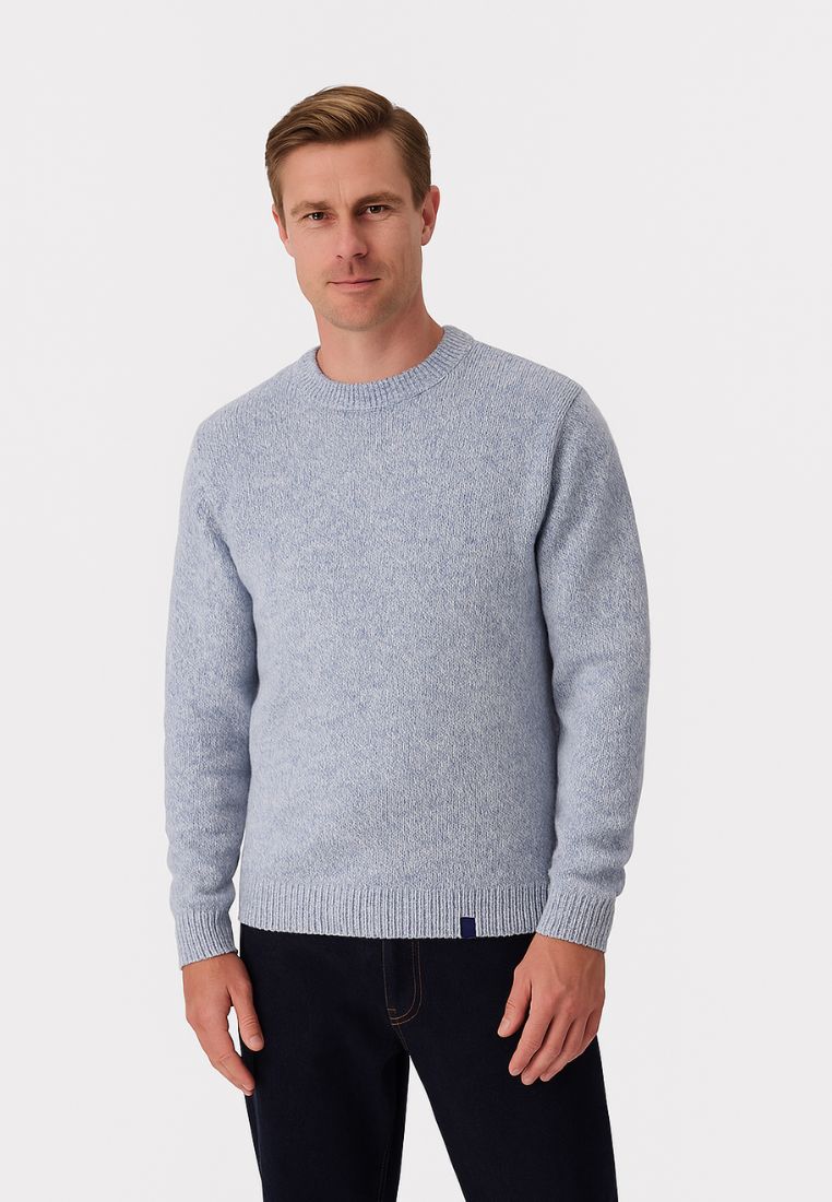 Roundneck-Marl in Stone Pullover Colours and Sons