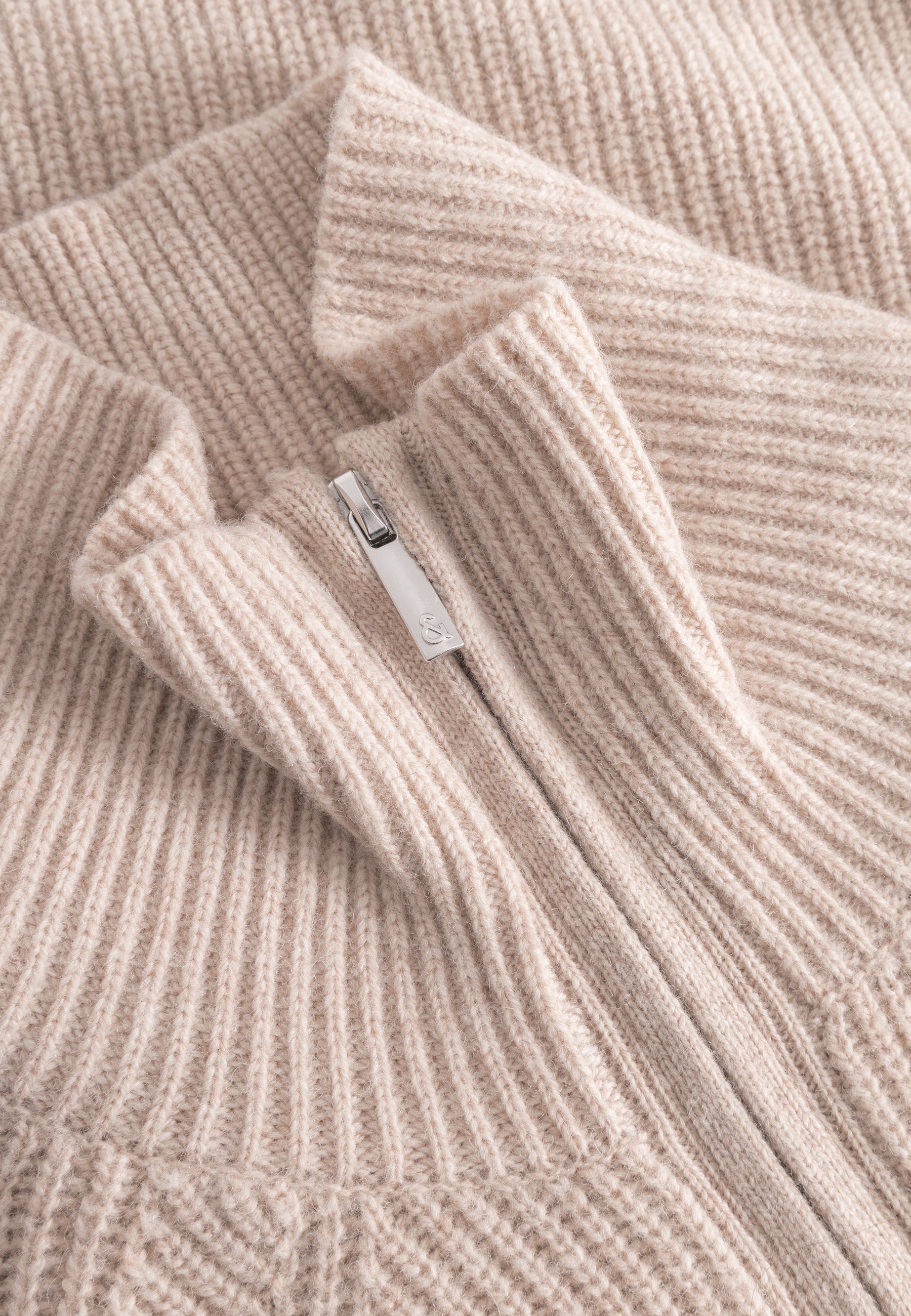 Half-Zip-Lambswool in Peanut Pullover Colours and Sons