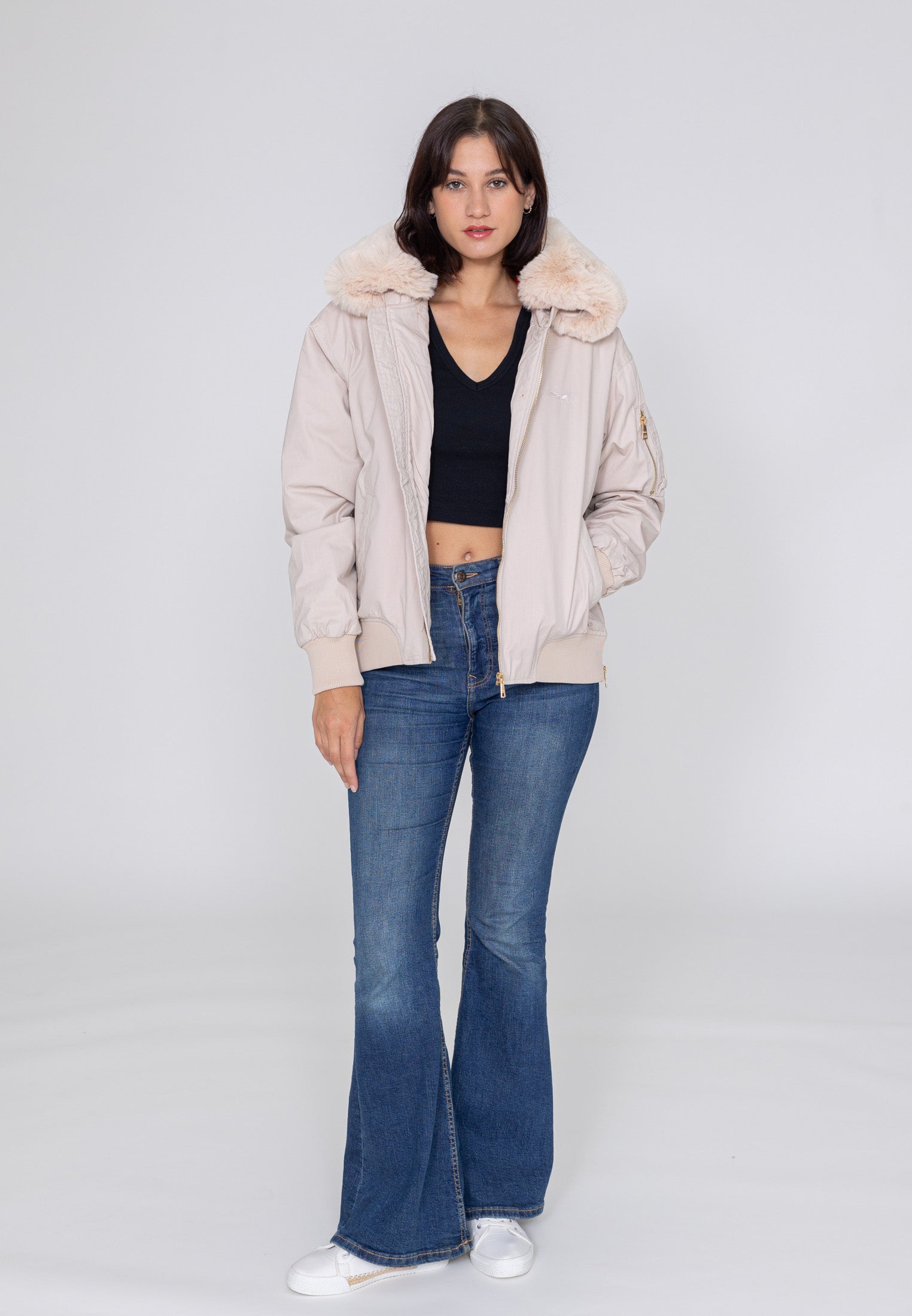 Ada W Bomberjacke in Cream Jacken Bombers Original