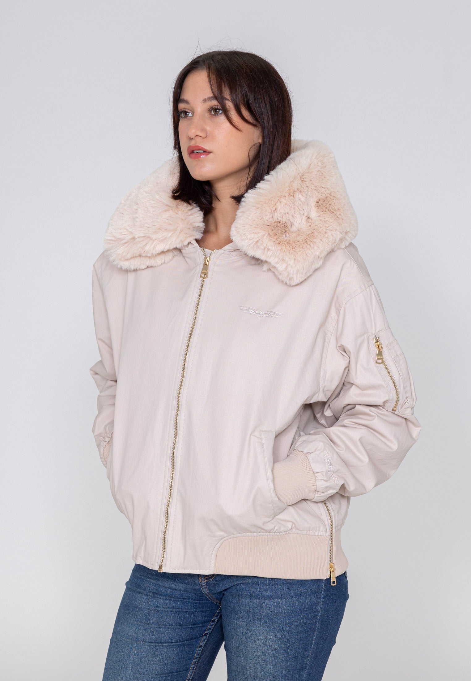 Ada W Bomberjacke in Cream Jacken Bombers Original