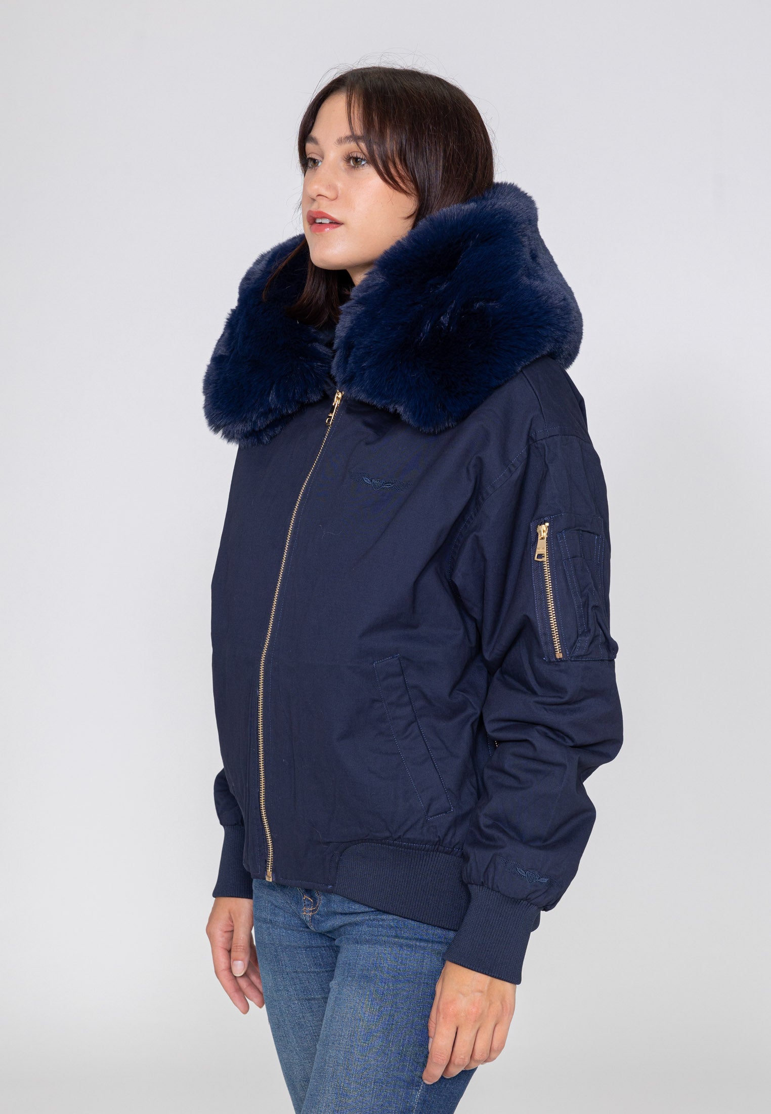 Ada W Bomberjacke in Navy Jacken Bombers Original