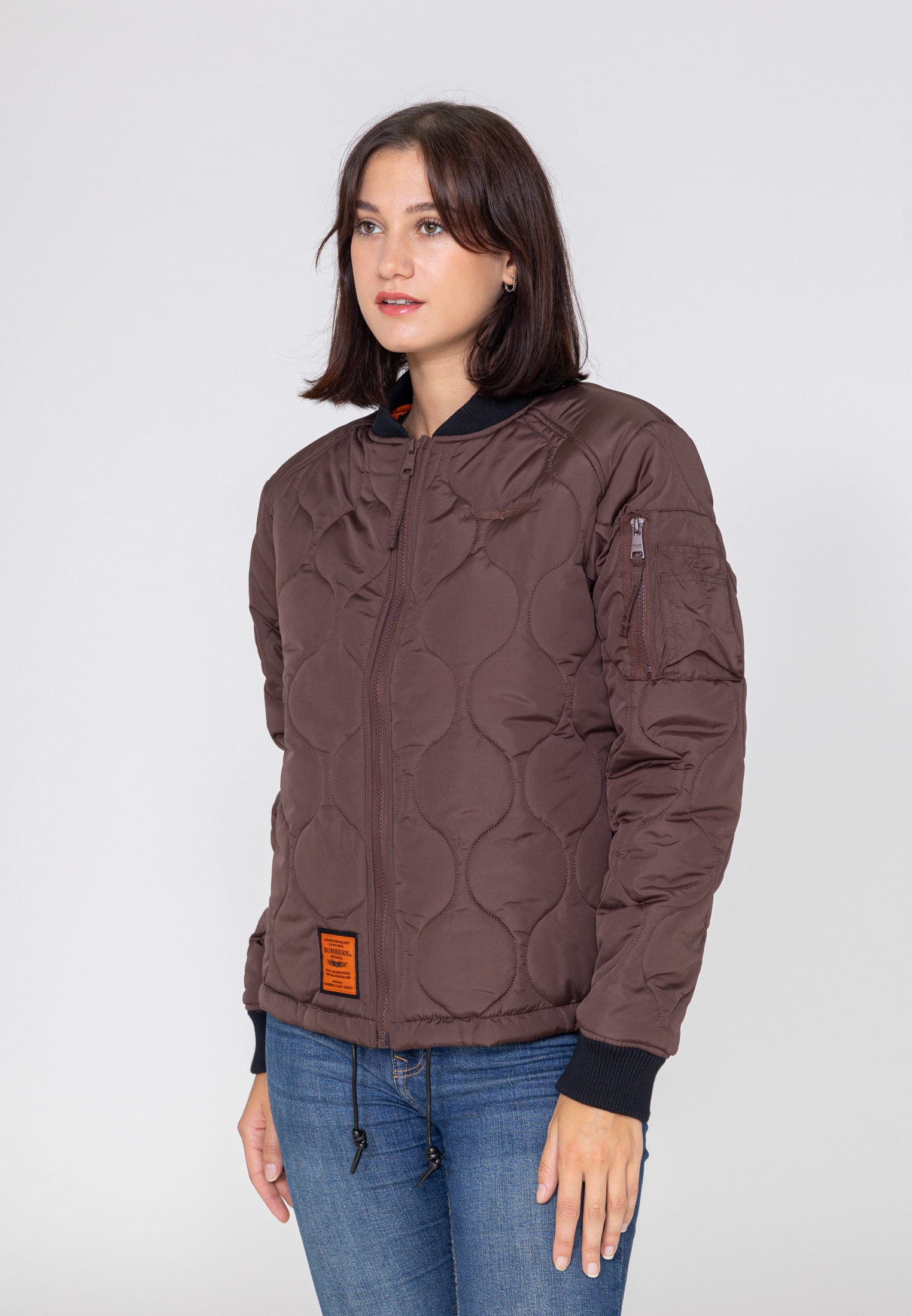 Alton W Bomberjacke in Brown Jacken Bombers Original