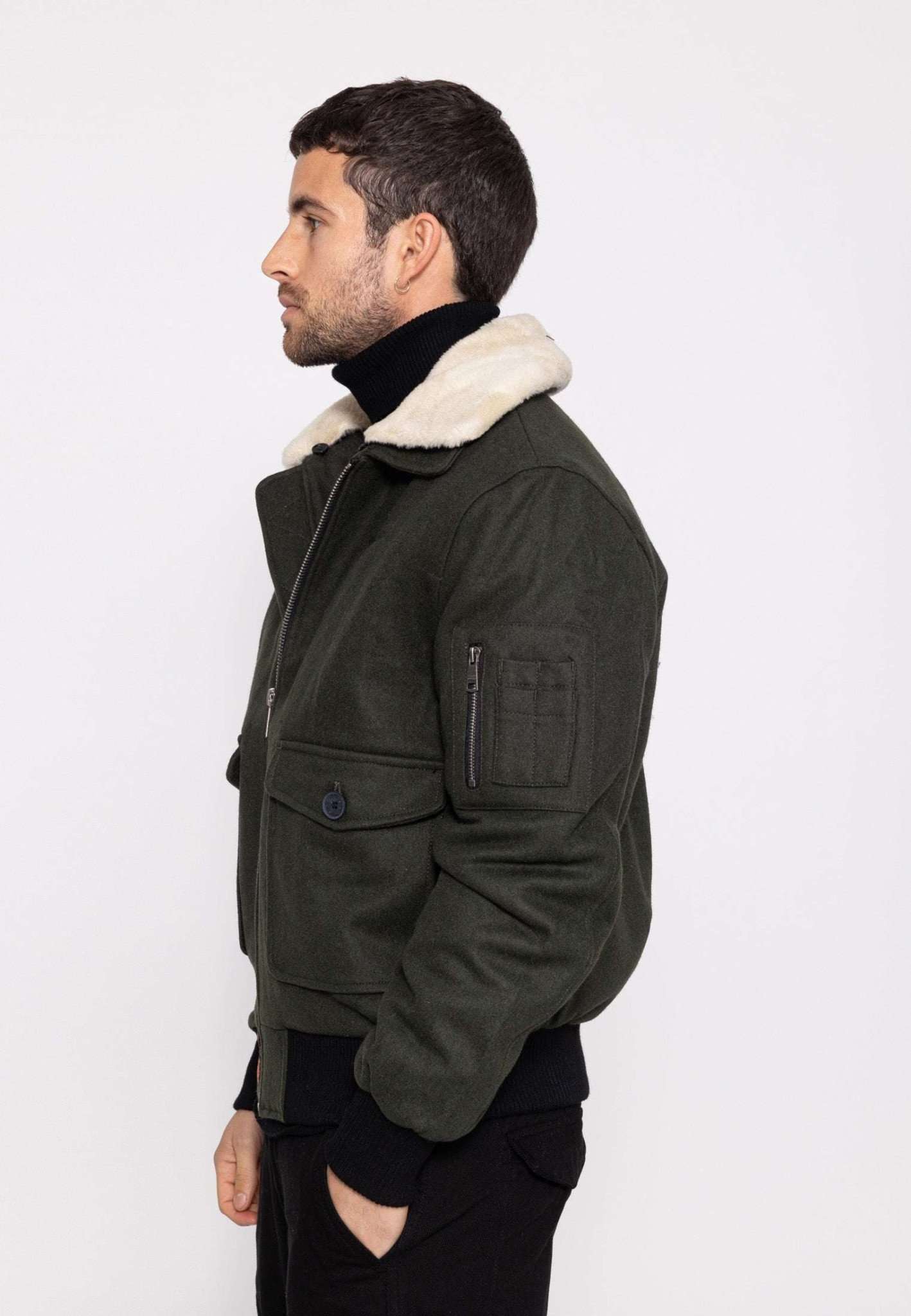 Aviator M Bomberjacke in Kaki Jacken Bombers Original