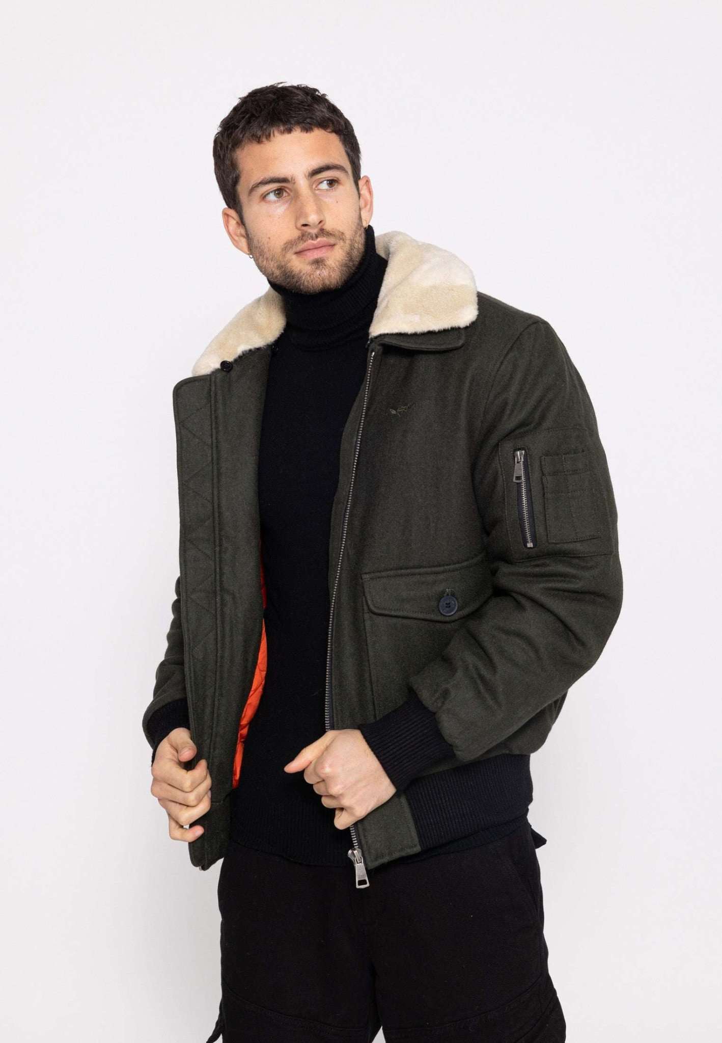 Aviator M Bomberjacke in Kaki Jacken Bombers Original