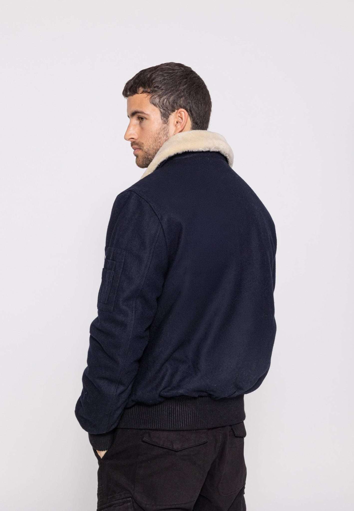 Aviator M Bomberjacke in Navy Jacken Bombers Original