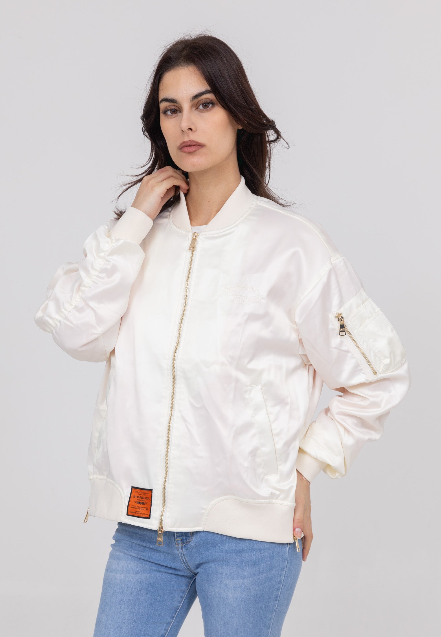 Ballerina W Bomberjacke in Creme Jacken Bombers Original