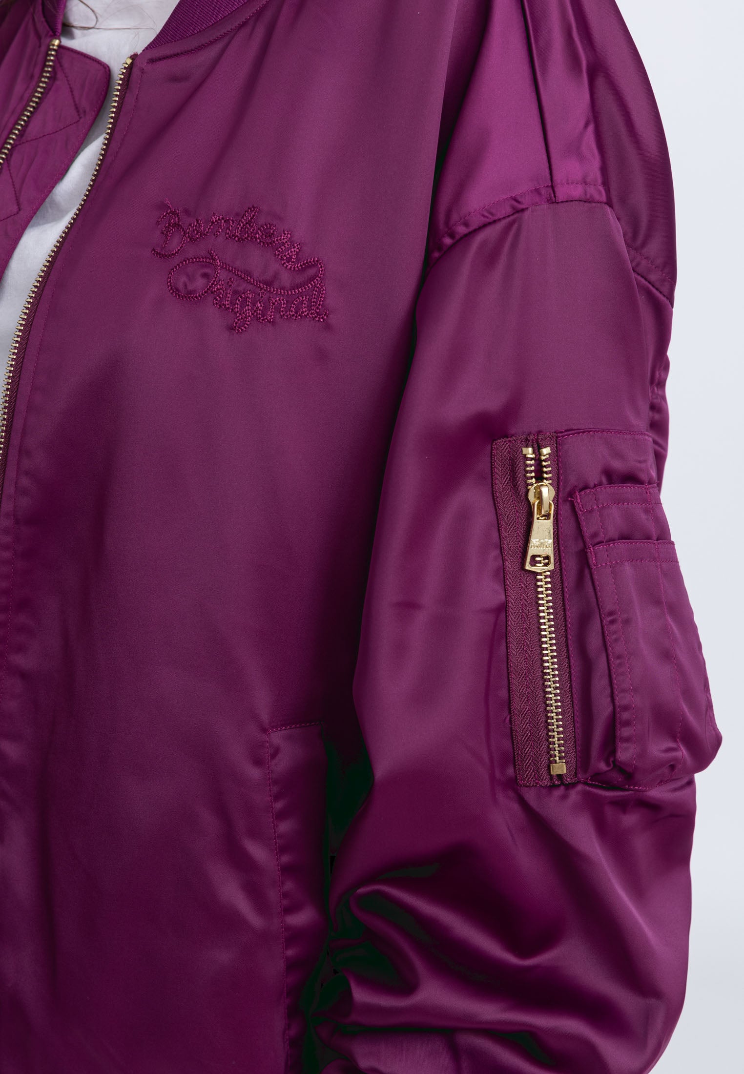 Ballerina W Bomberjacke in Purple Jacken Bombers Original   