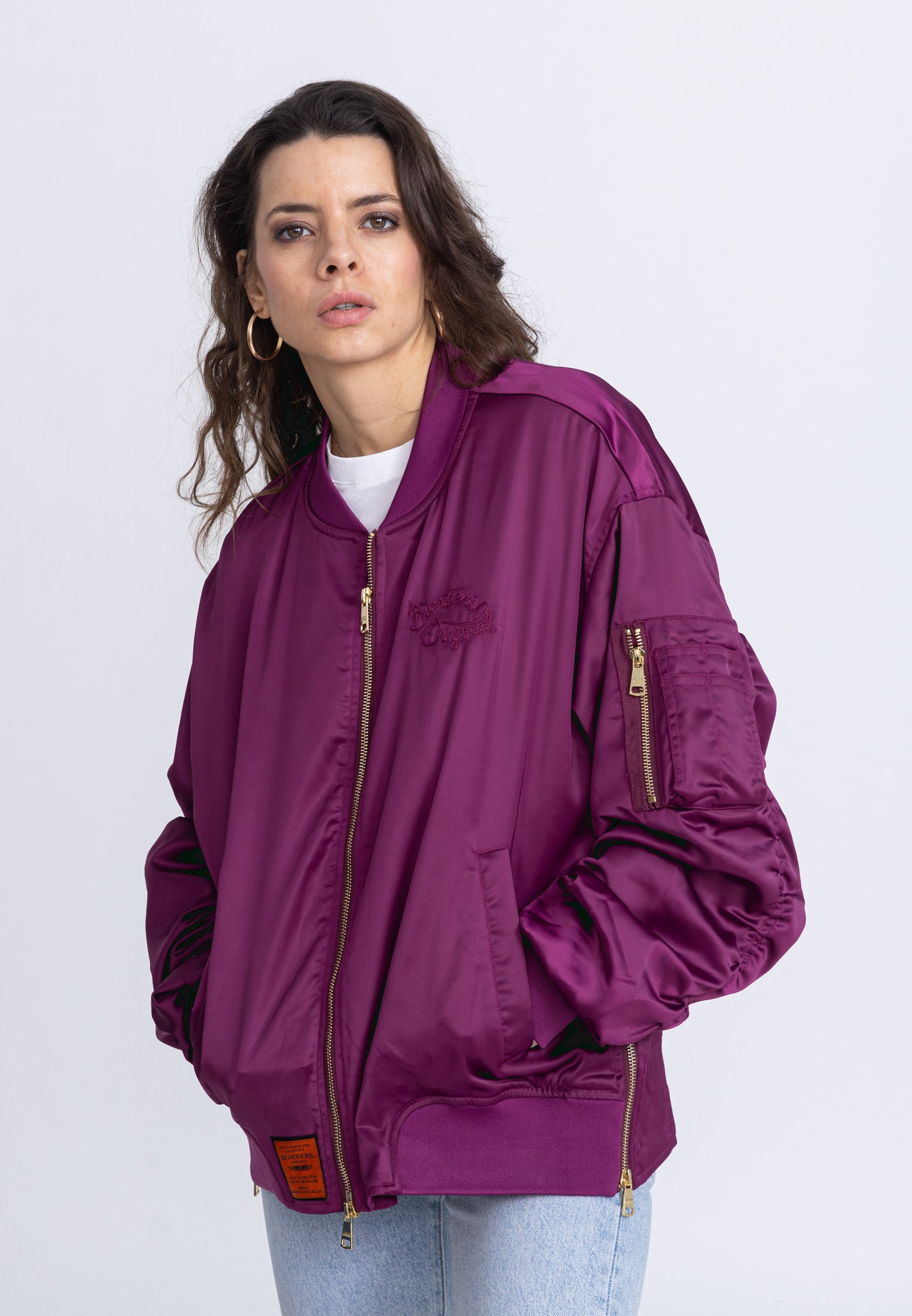 Ballerina W Bomberjacke in Purple Jacken Bombers Original