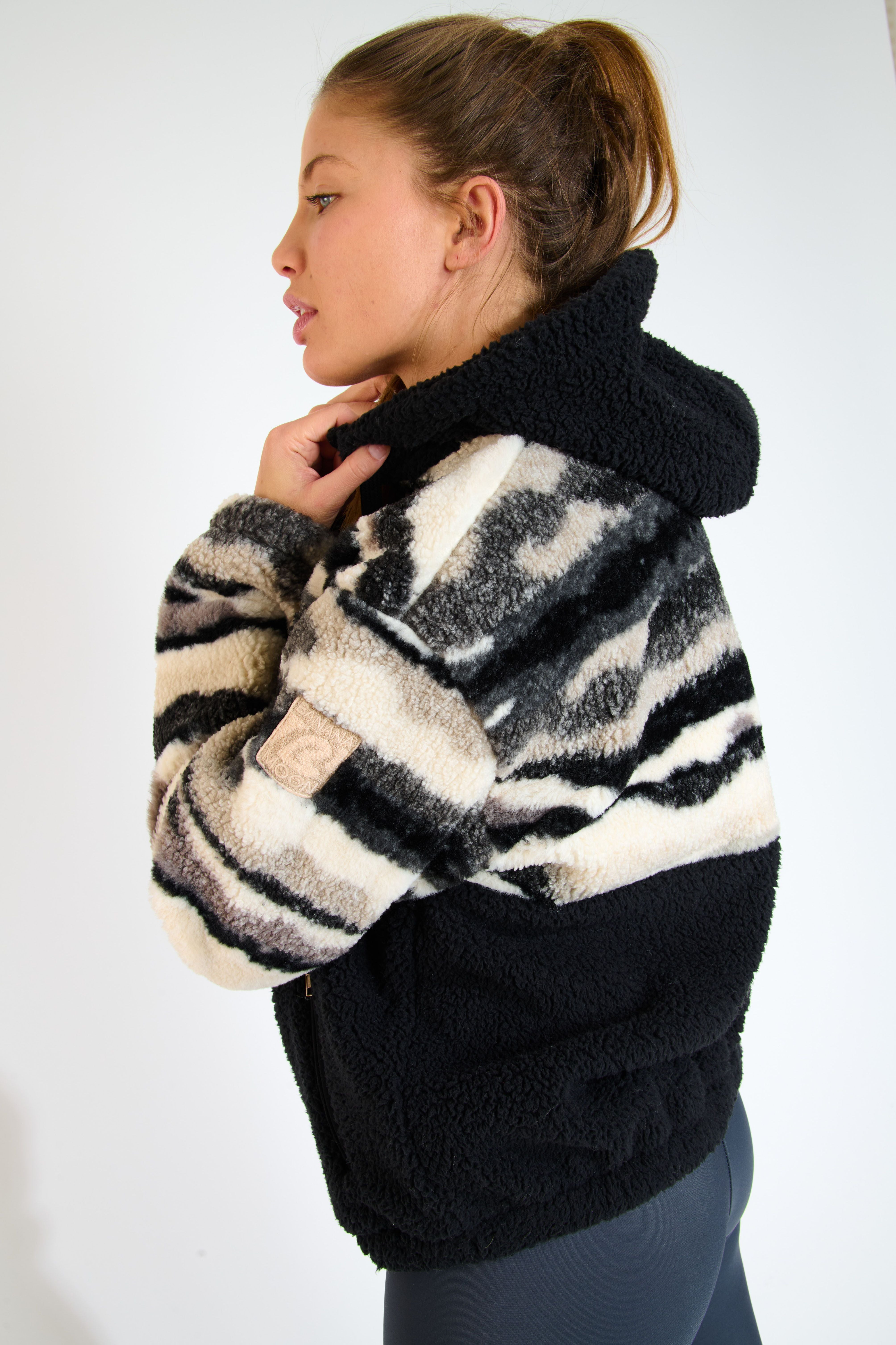 BANFF-GREENWOOD Fleecejacke in Noir Jacken Banana Moon