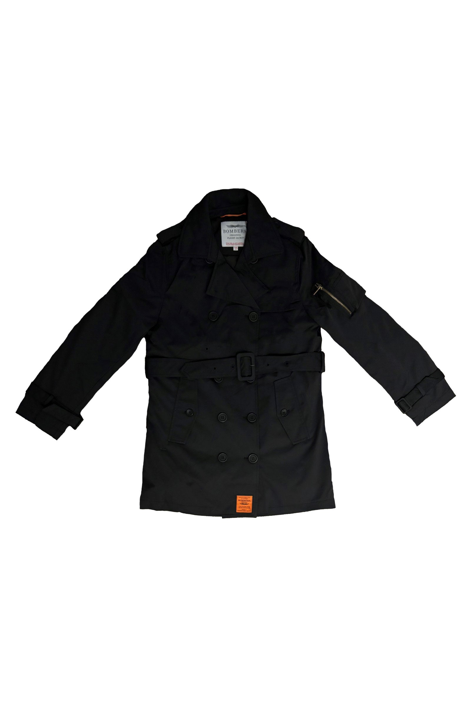 Birdy W Trenchcoat in Black Jacken Bombers Original