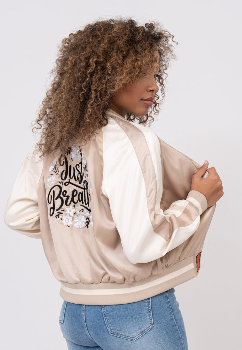 Breathe W Bomberjacke in Beige Jacken Bombers Original
