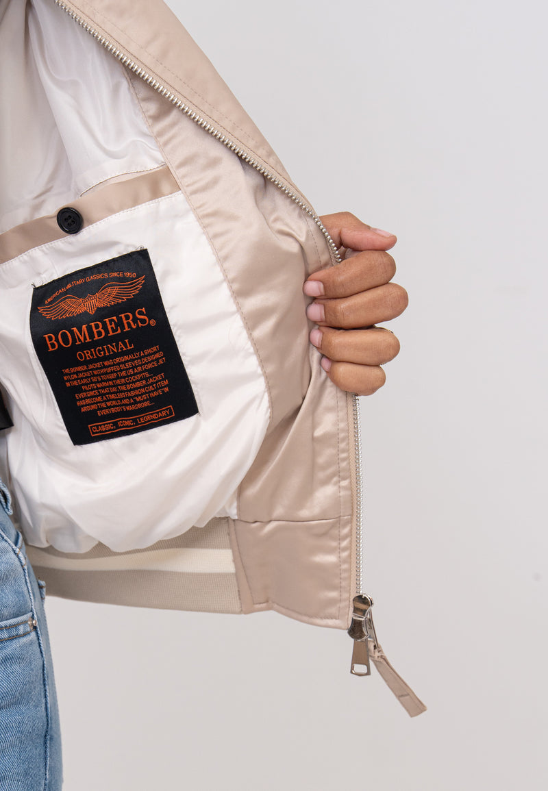 Breathe W Bomberjacke in Beige Jacken Bombers Original