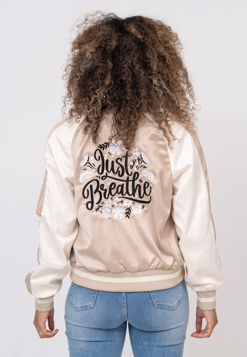 Breathe W Bomberjacke in Beige Jacken Bombers Original