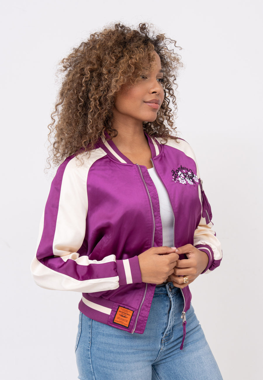 Breathe W Bomberjacke in Purple Jacken Bombers Original