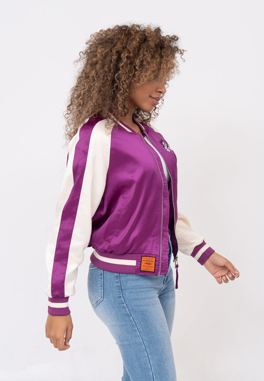 Breathe W Bomberjacke in Purple Jacken Bombers Original