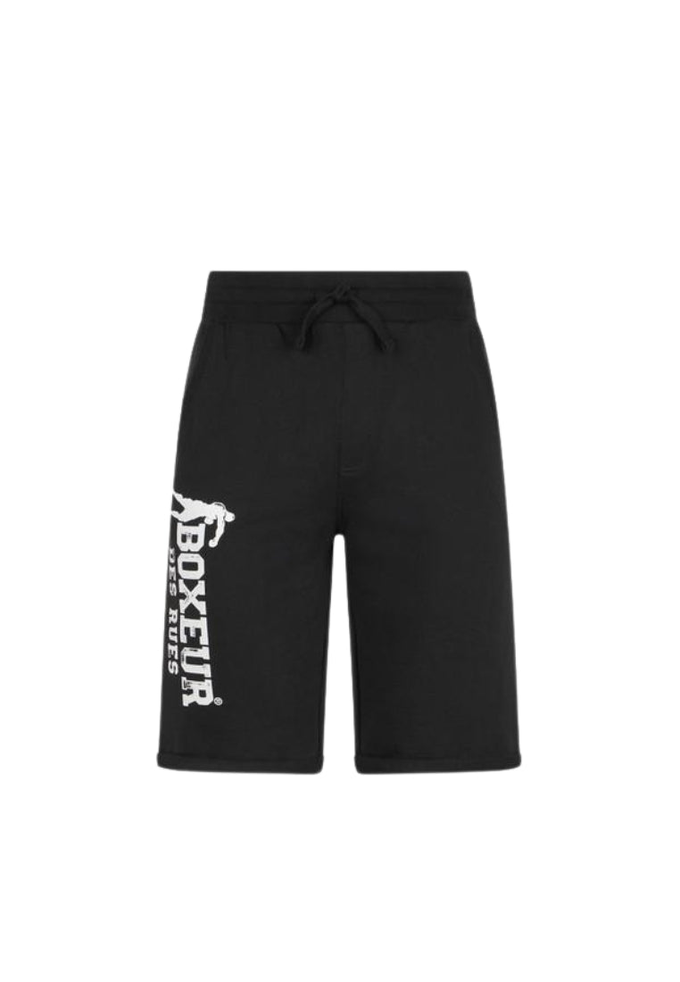 Basic Short Sweatpants in Black-White Shorts Boxeur des Rues