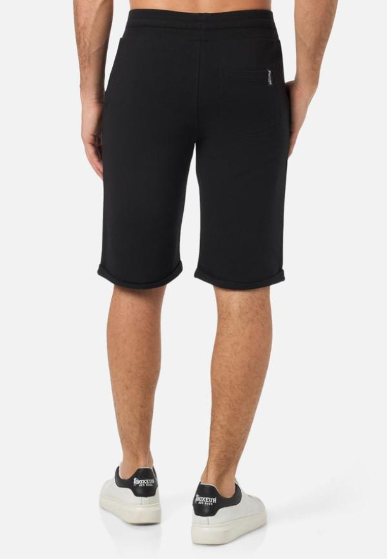 Basic Short Sweatpants in Black-White Shorts Boxeur des Rues