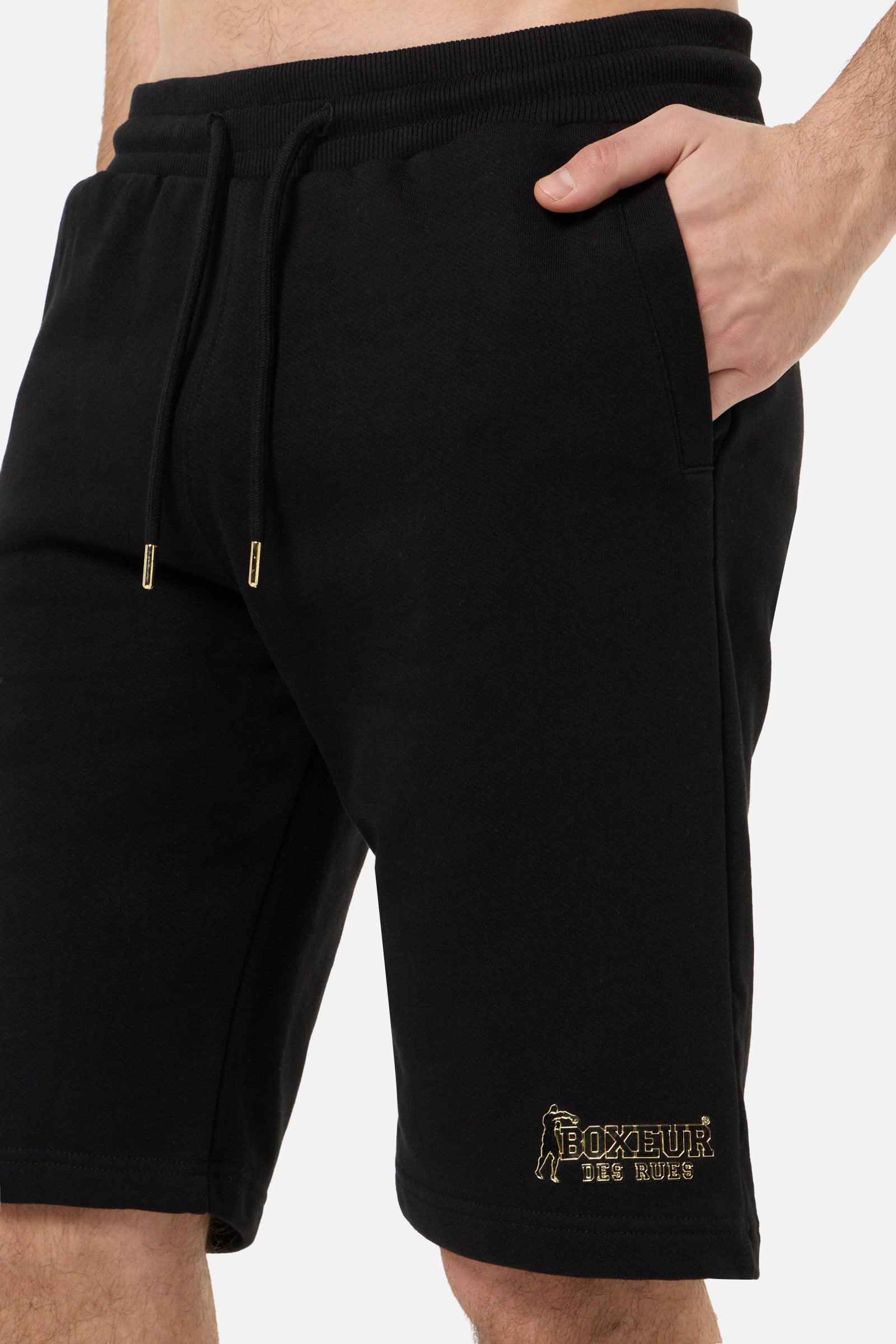 Short Pant With Logo in Black Shorts Boxeur des Rues