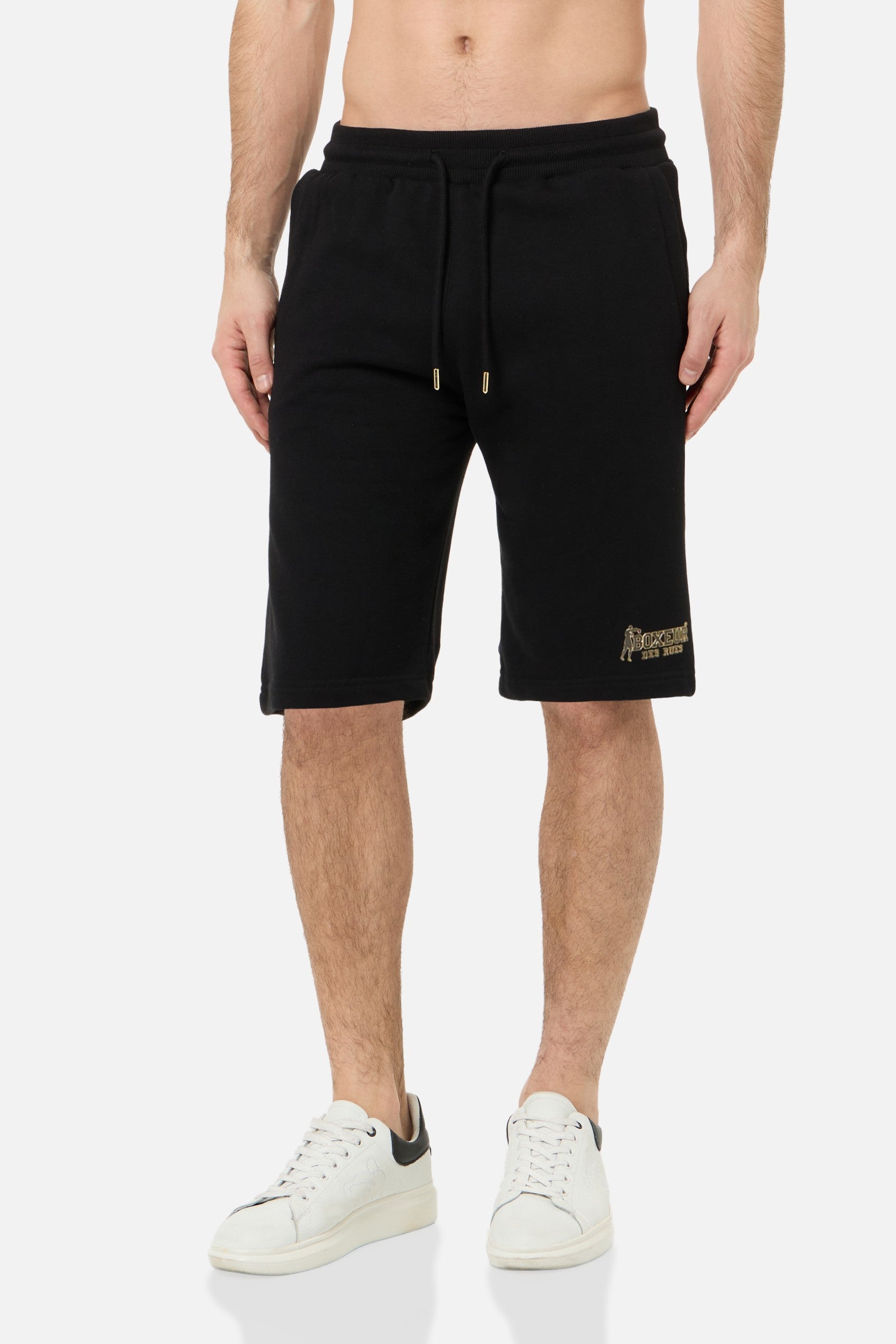 Short Pant With Logo in Black Shorts Boxeur des Rues