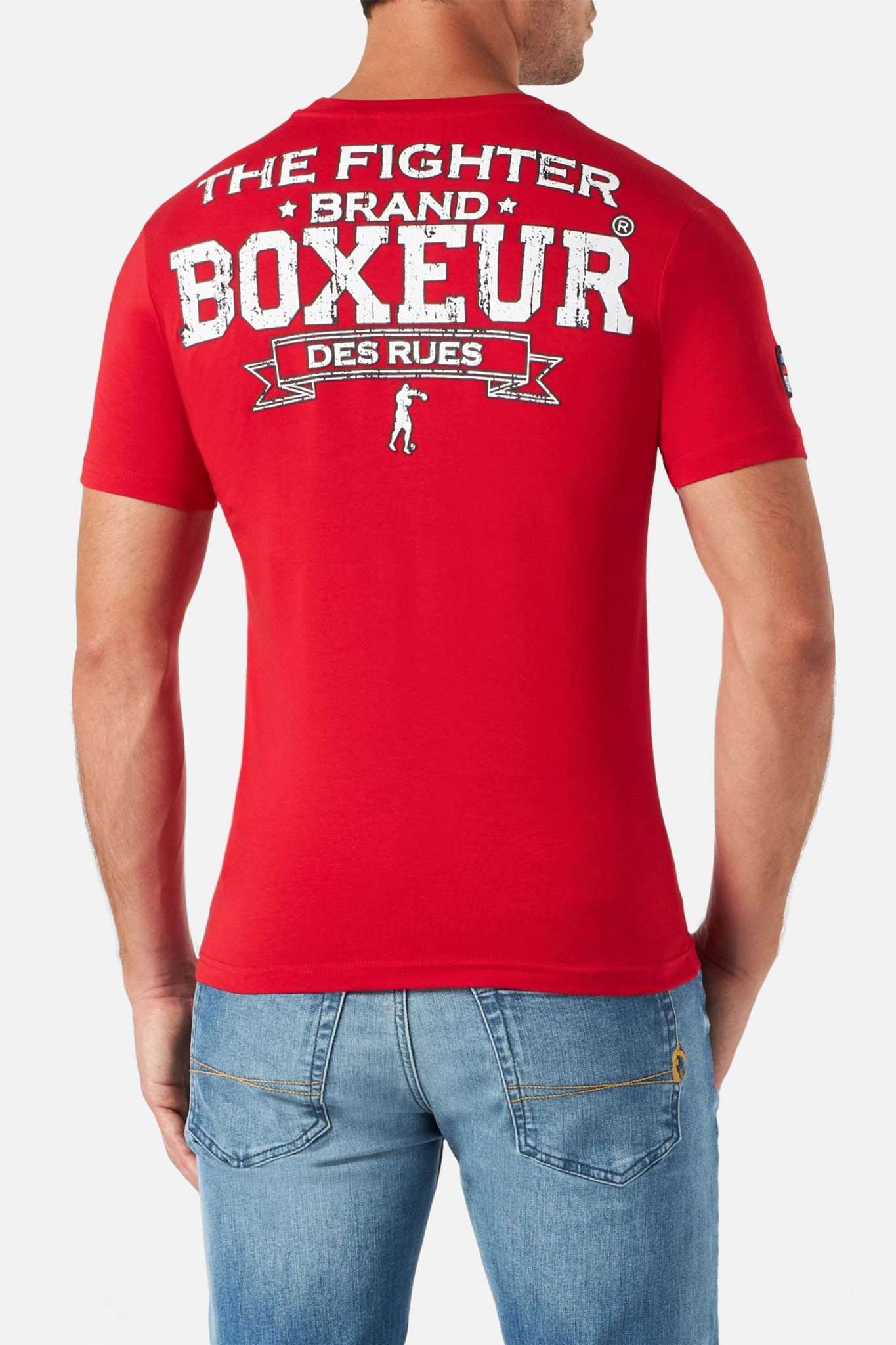 T-Shirt Boxeur Street 2 in Red T-Shirts Boxeur des Rues   