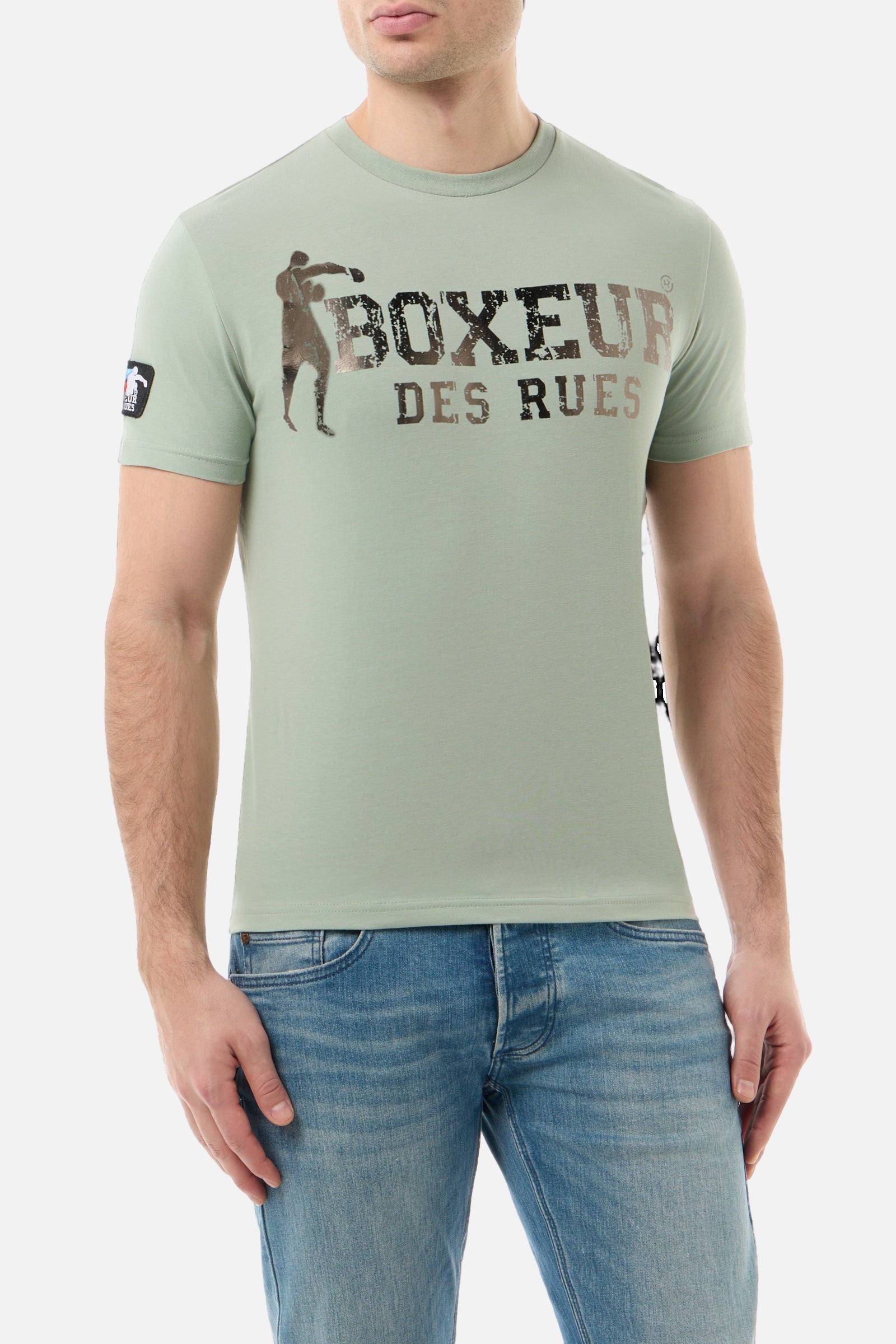 T-Shirt Boxeur Street 2 in Sage